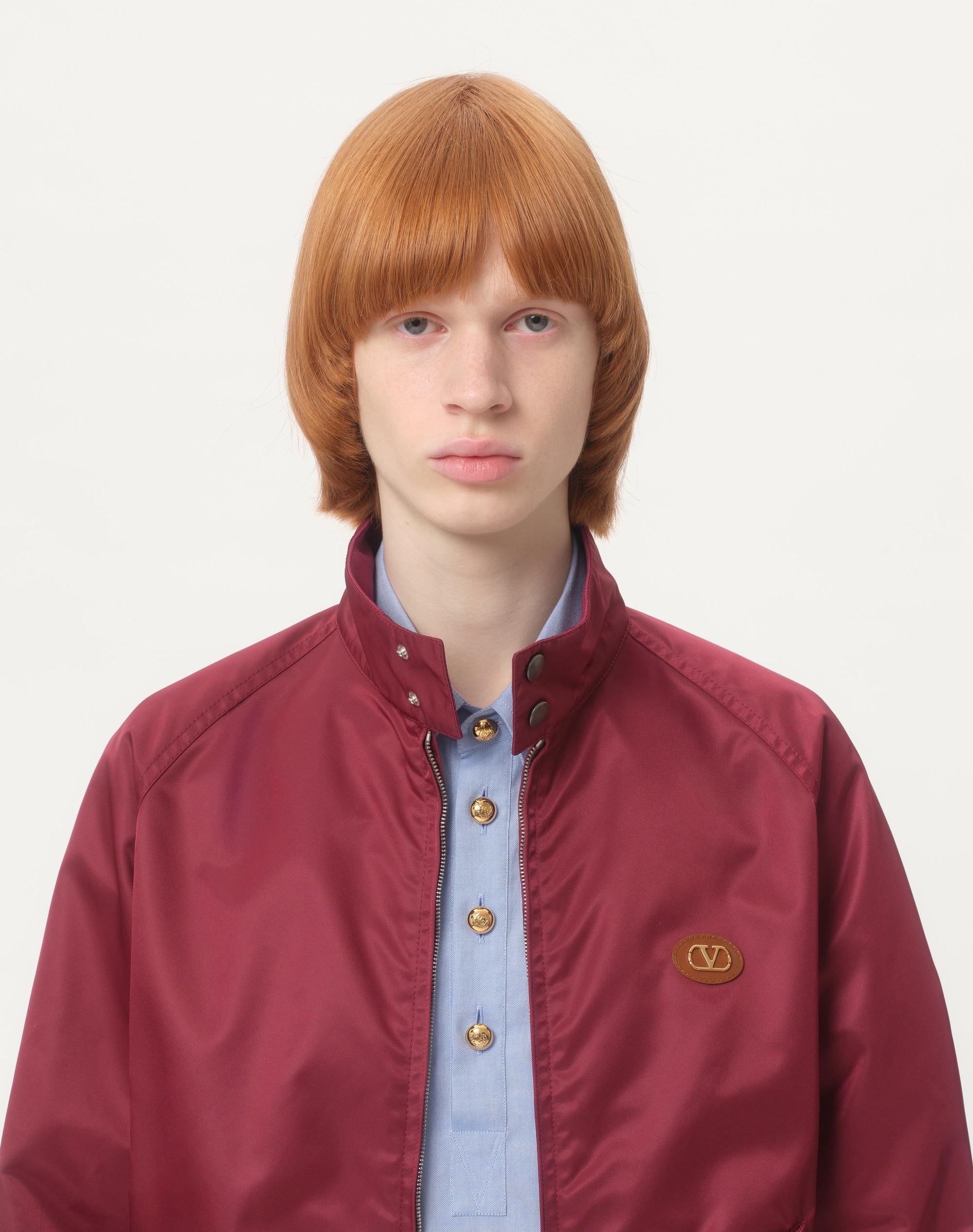 NYLON BLOUSON WITH VLOGO PATCH - 3