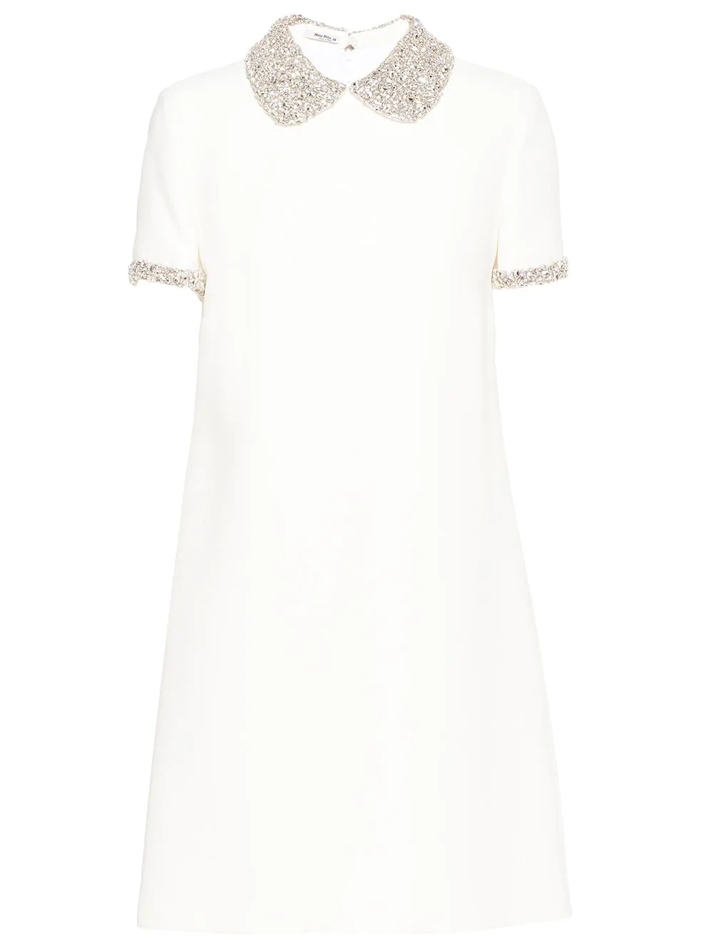 Cady crystal-embellished collar dress - 1