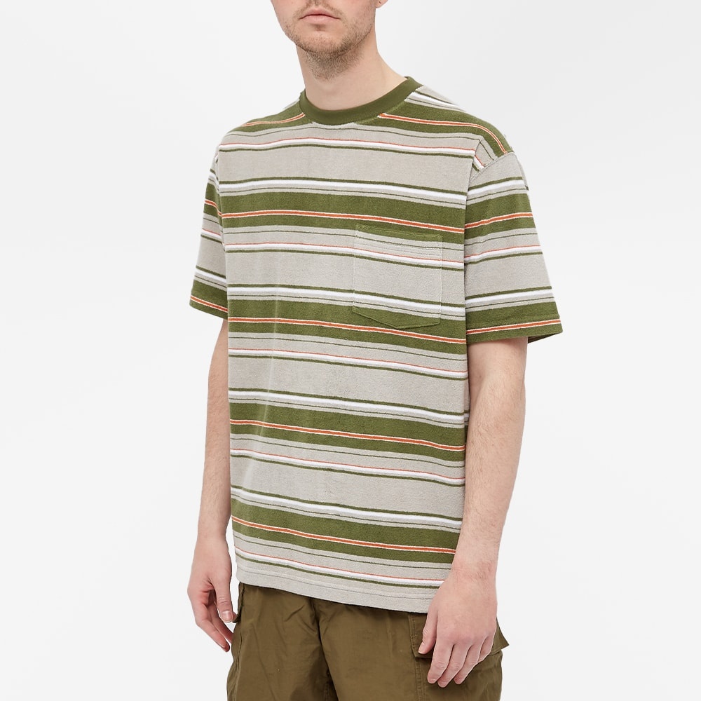 Beams Plus Pile Stripe Pocket Tee - 3