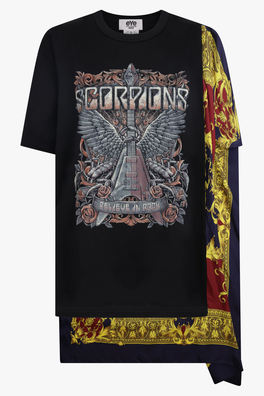 SCORPIONS X VERSACE SCARF PANEL S/S T-SHIRT | BLACK/MULTI - 1