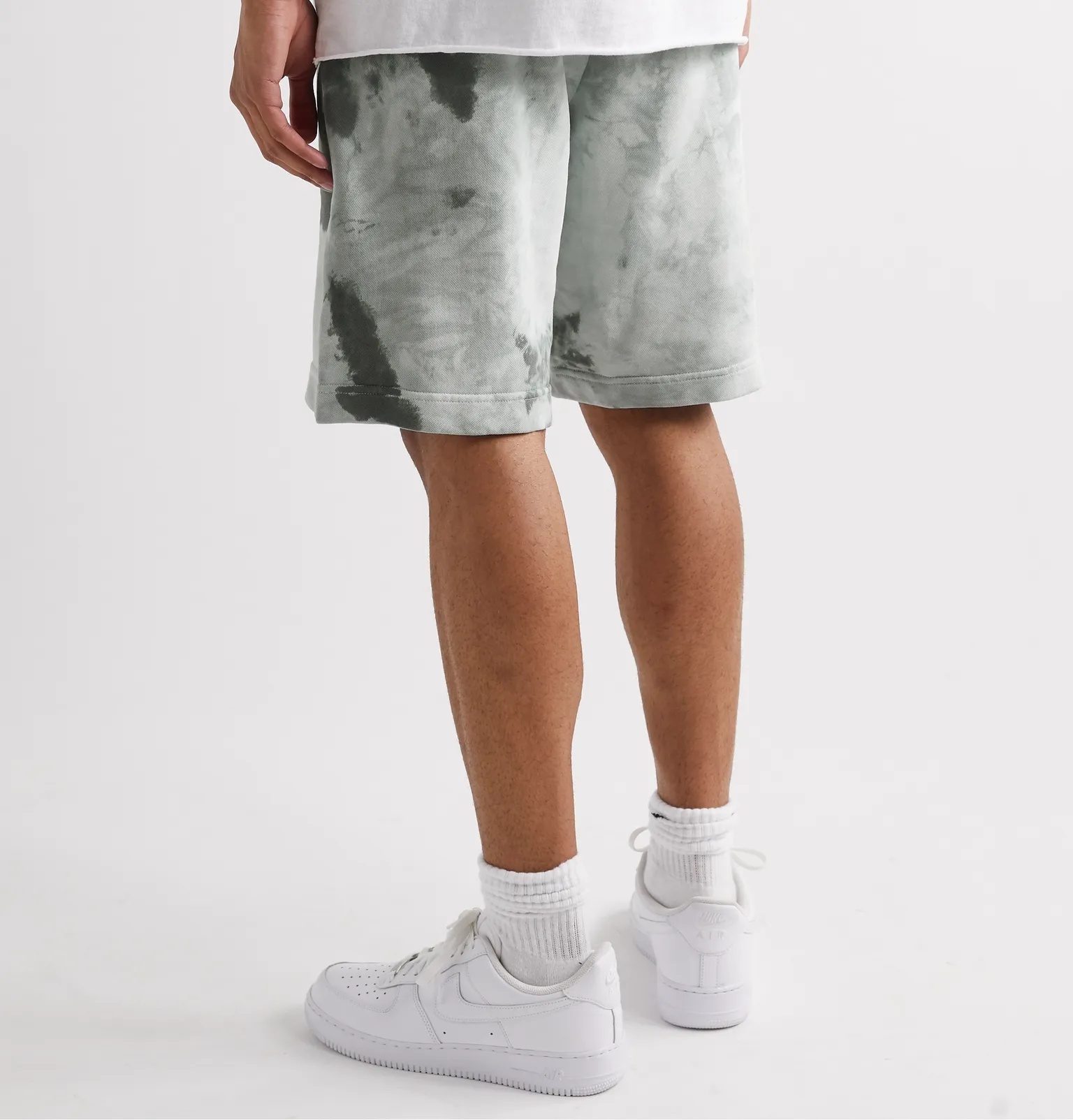 Tie-Dyed Loopback Cotton-Jersey Shorts - 4