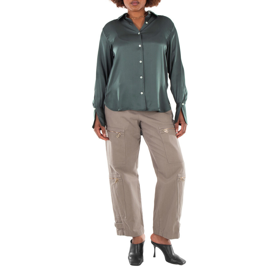 Anine Bing Ladies Green Monica Shirt - 4