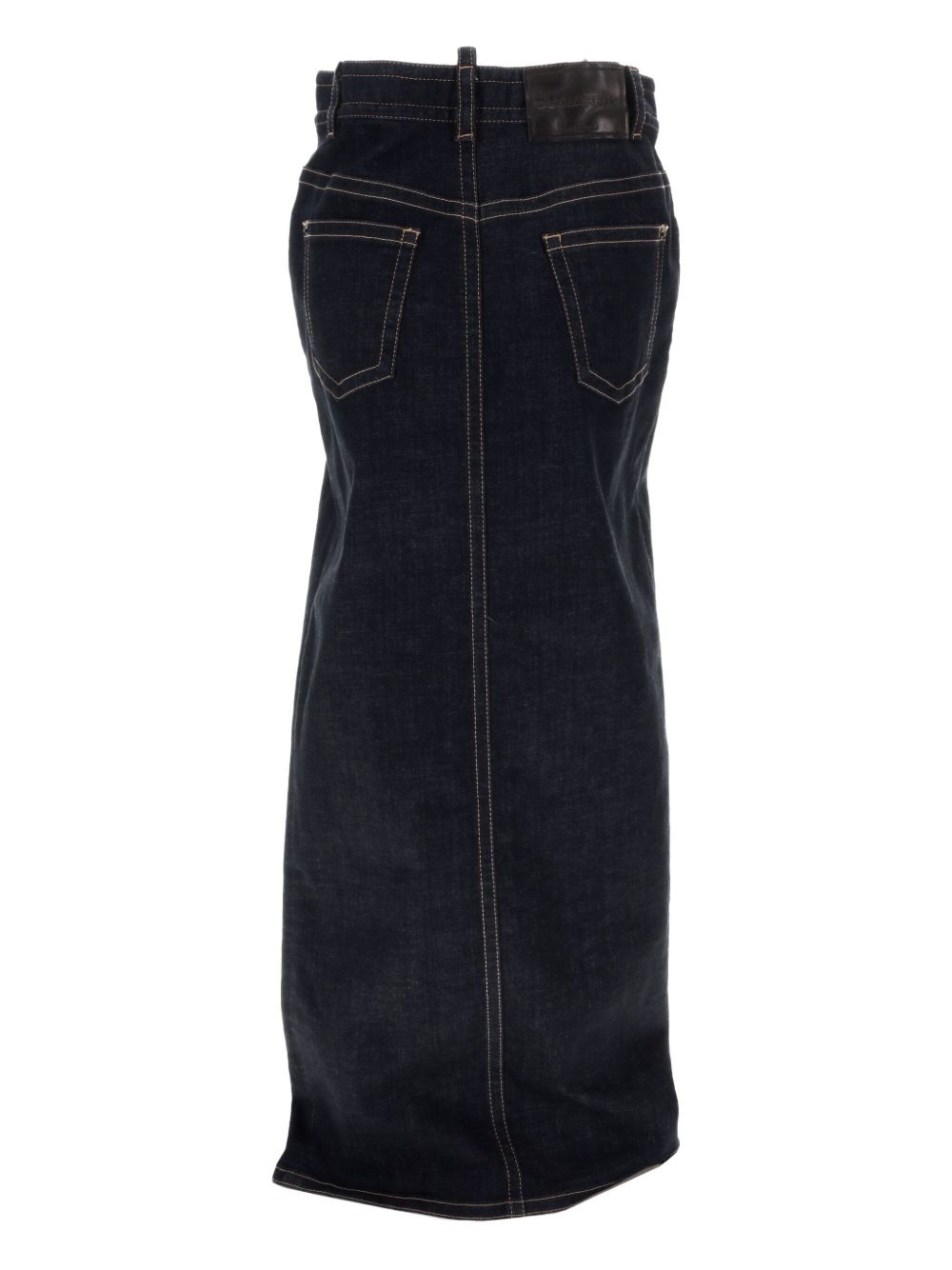 denim midi skirt - 2