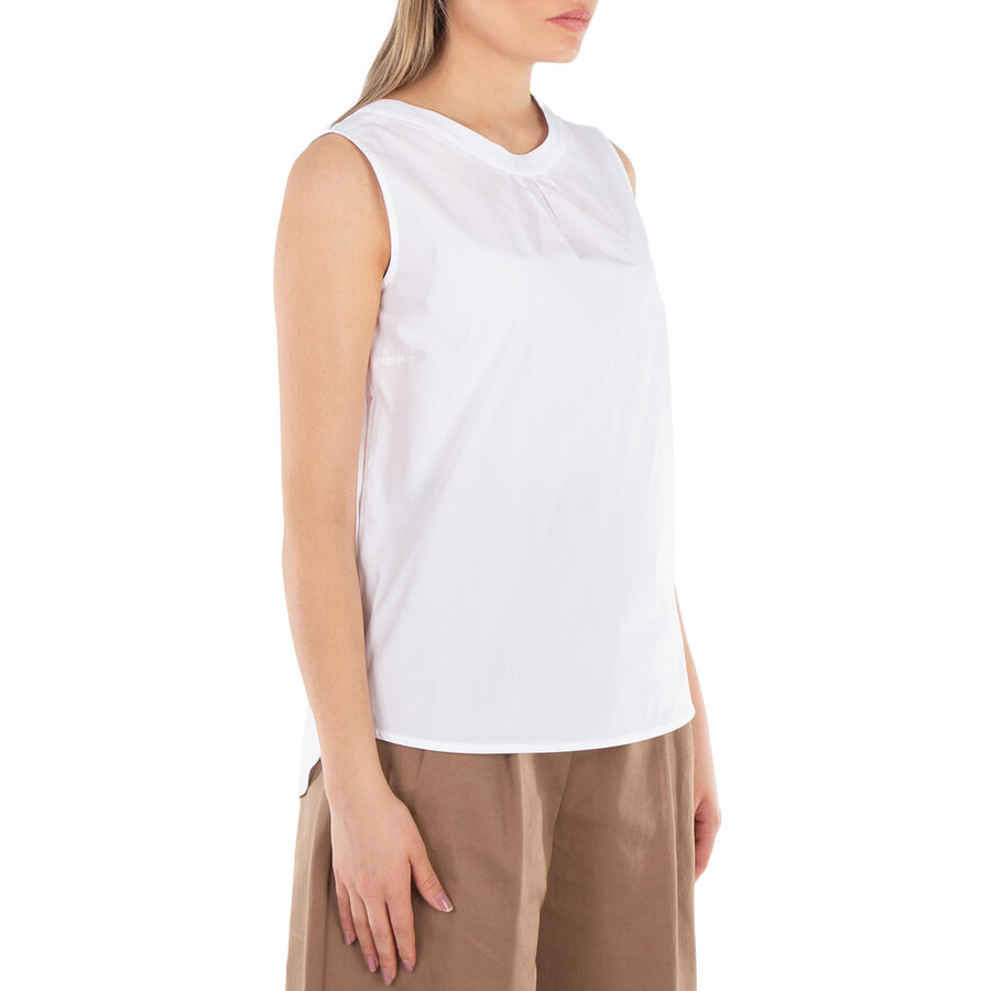 Max Mara Ofelia Sleeveless Poplin Top - 4