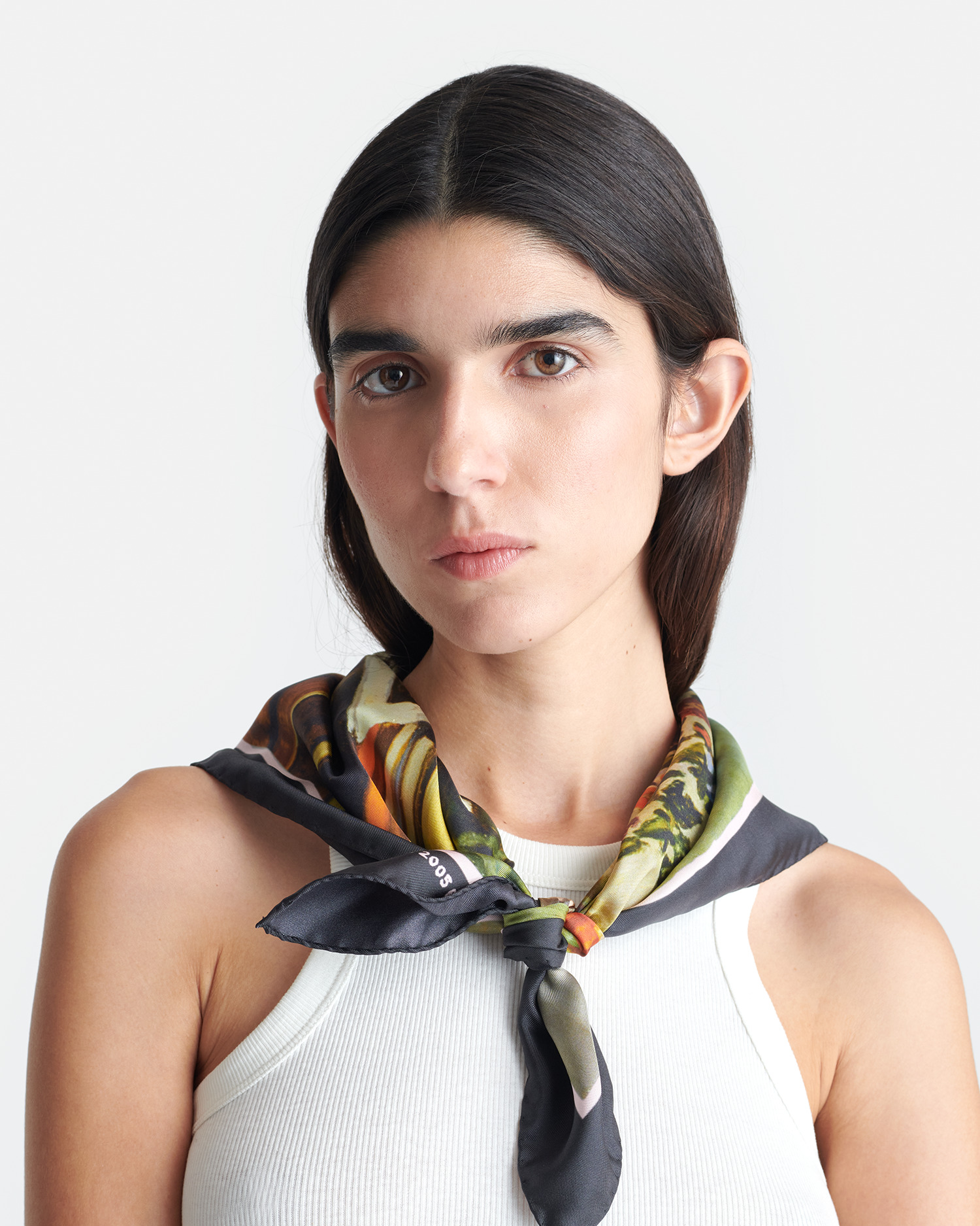 Printed Silk Scarf - 2