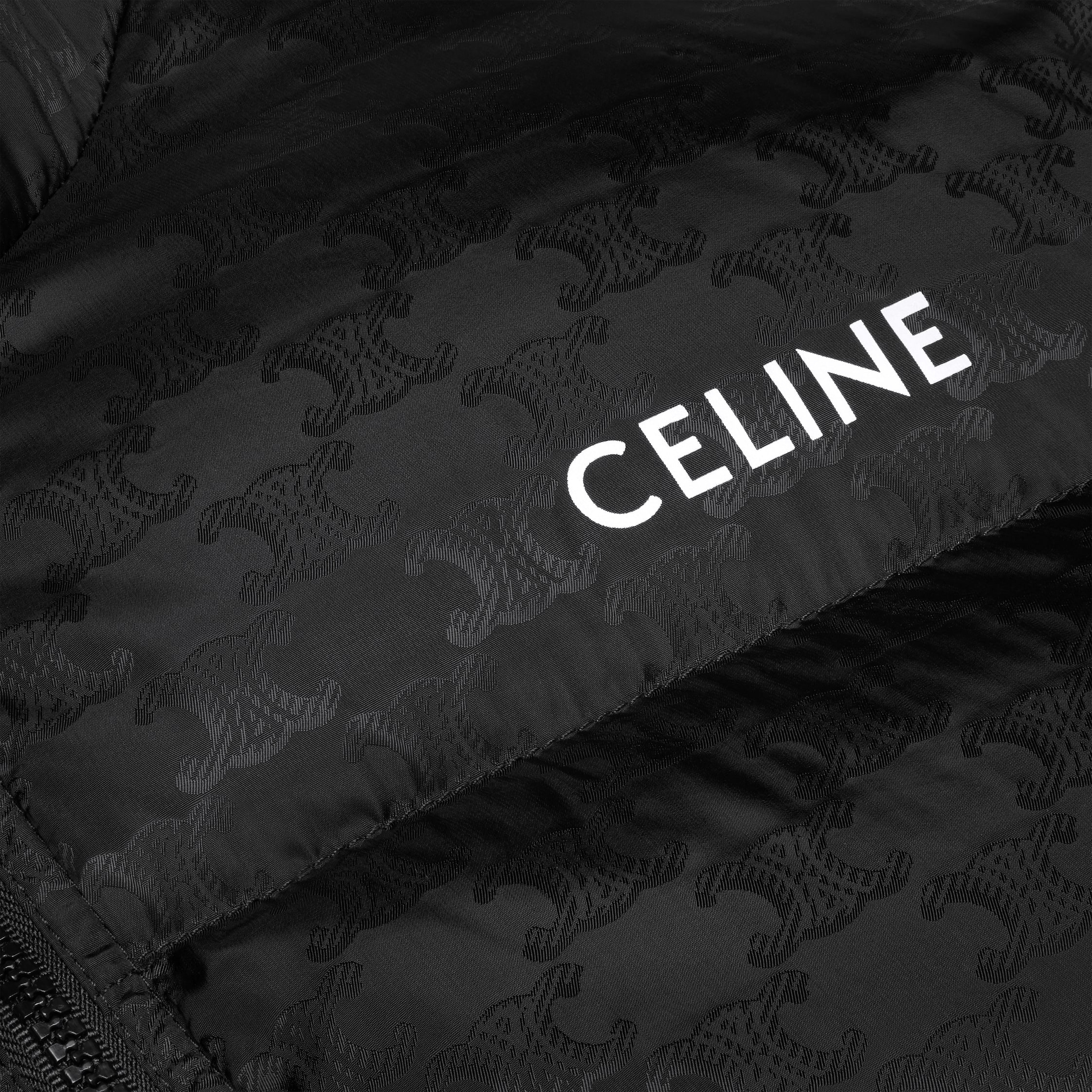 celine down jacket in triomphe nylon jacquard - 4