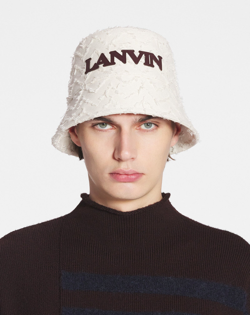Lanvin HERRINGBONE MOTIF LANVIN BUCKET HAT outlook
