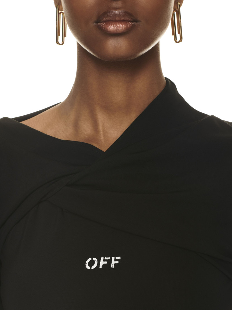 Fluid Jer Twist Mini Dress 5