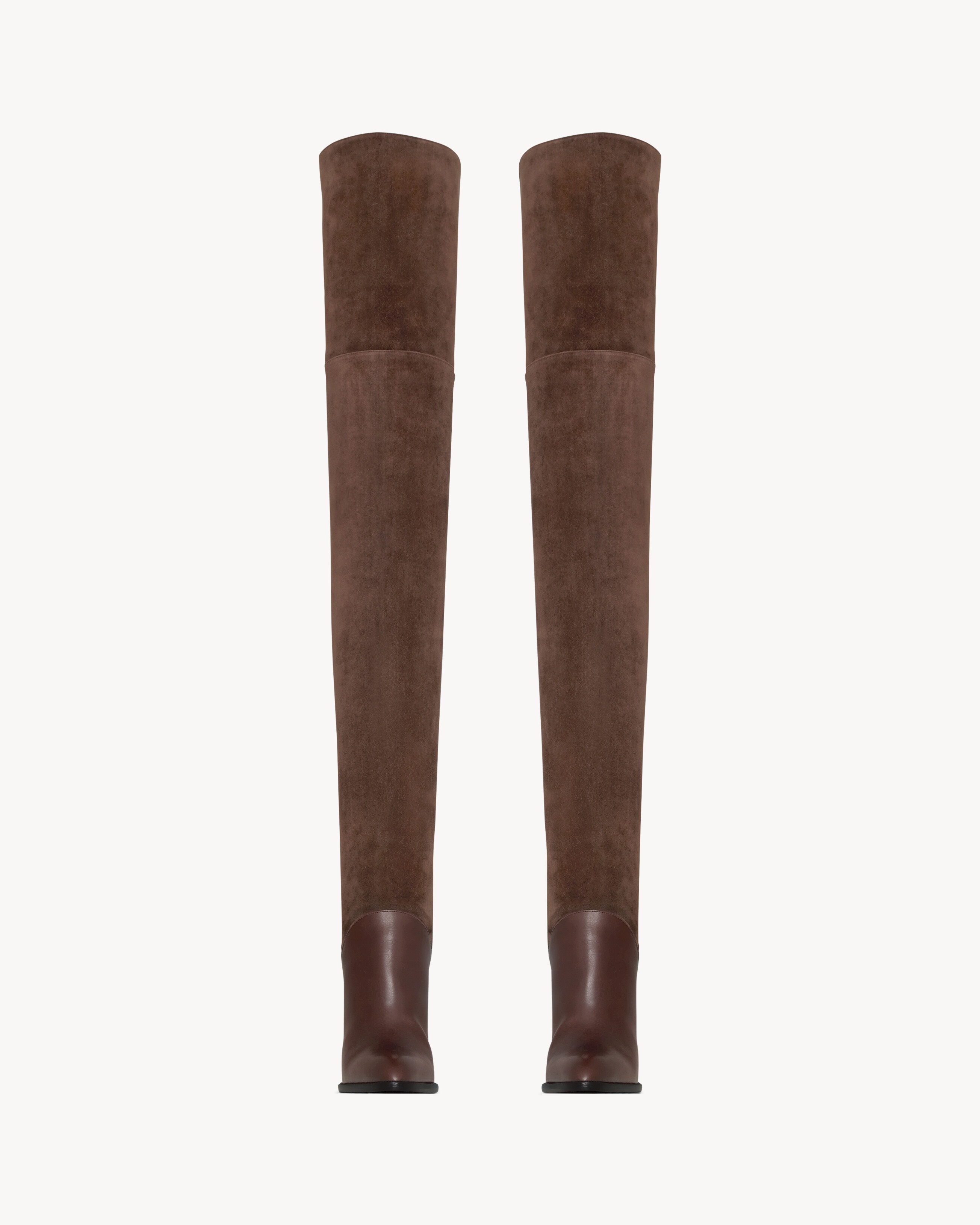 NADJA BOOTS IN SMOOTH LEATHER AND SUEDE - 2