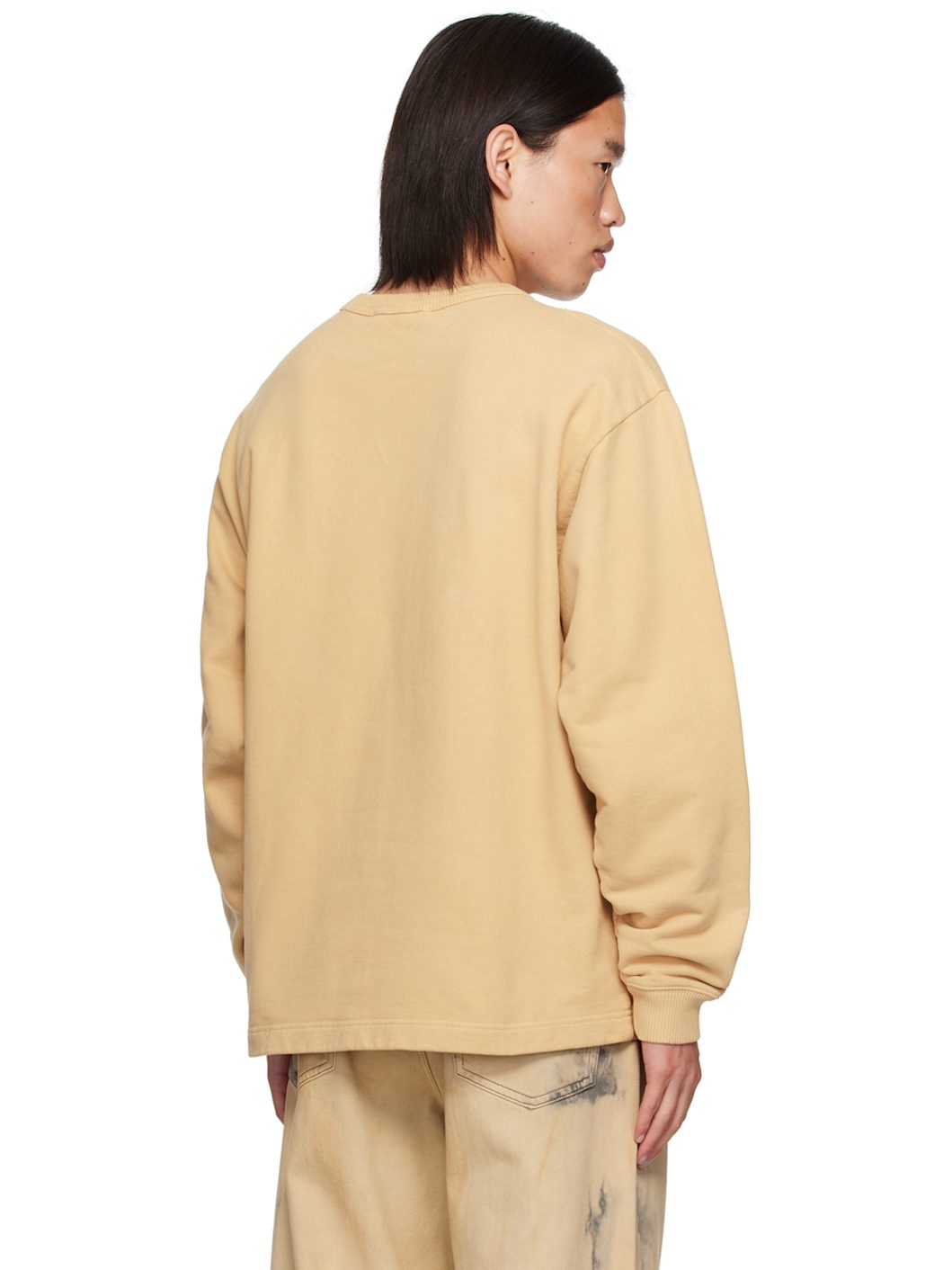 Beige Relaxed-Fit Sweatshirt - 3