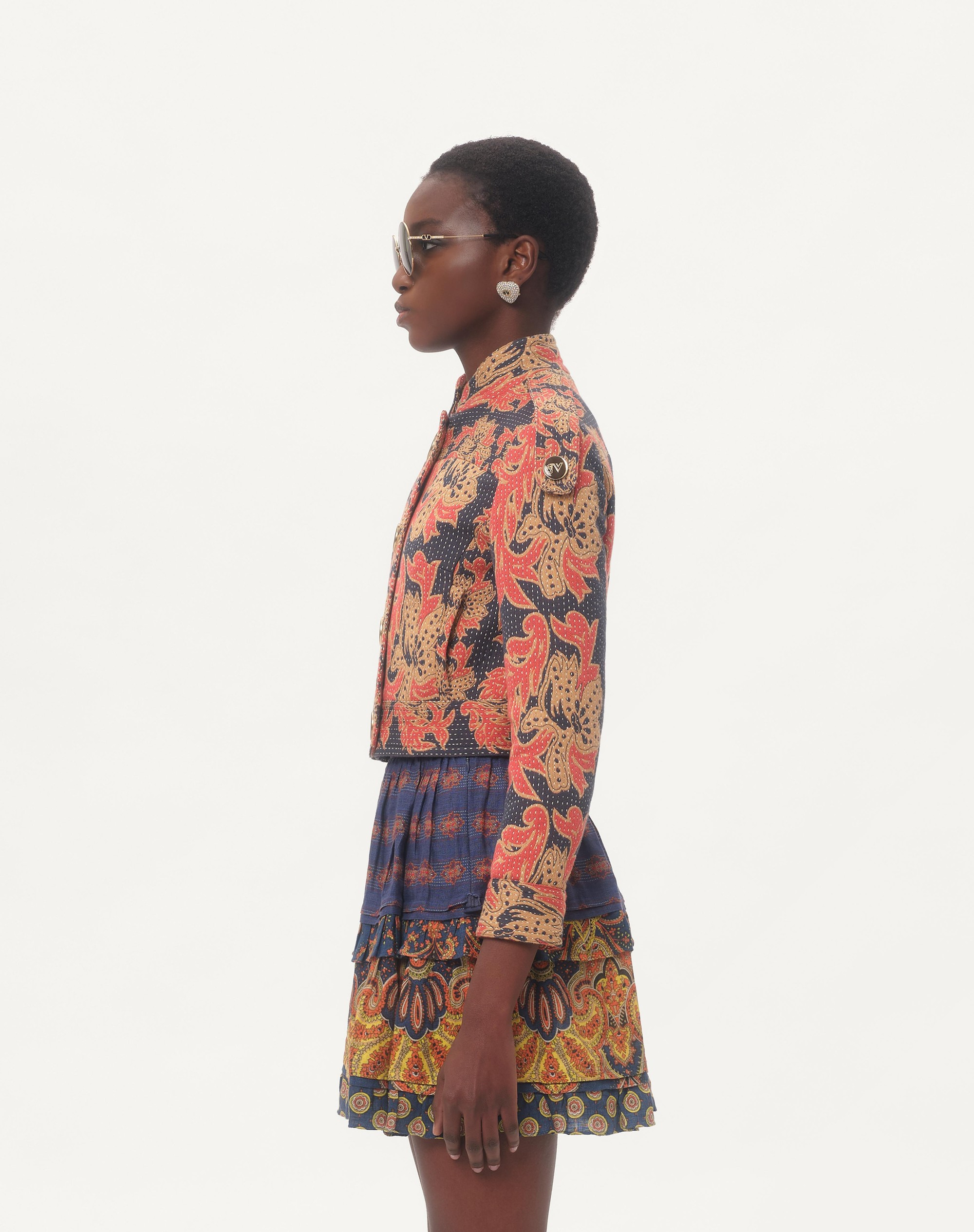 CABAN IN APRES L'HIVER QUILTED FLORAL JACQUARD - 7