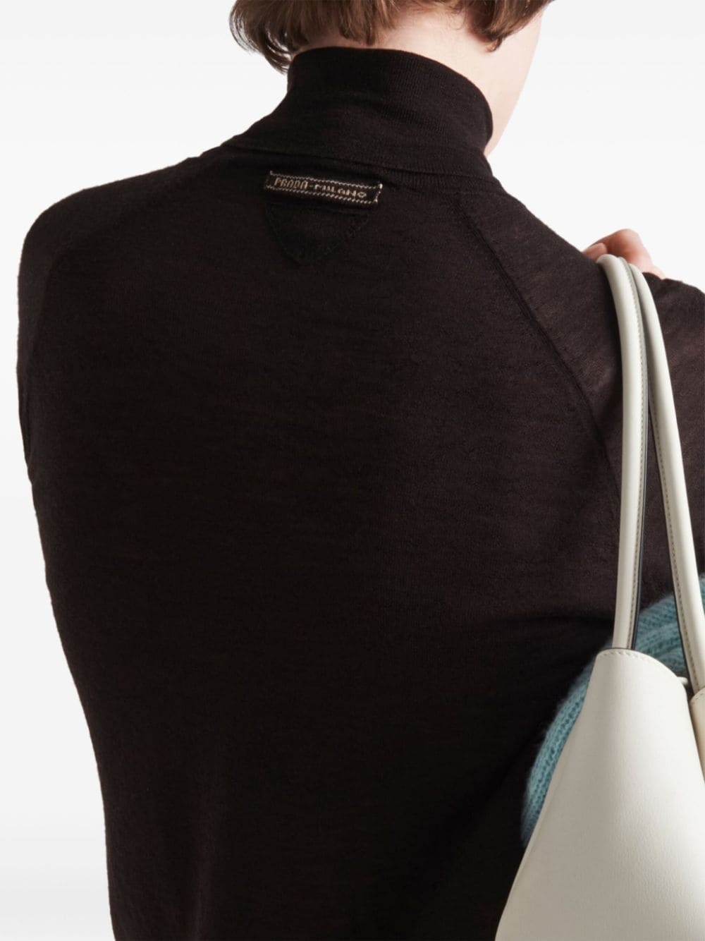 knitted roll-neck cashmere top - 4