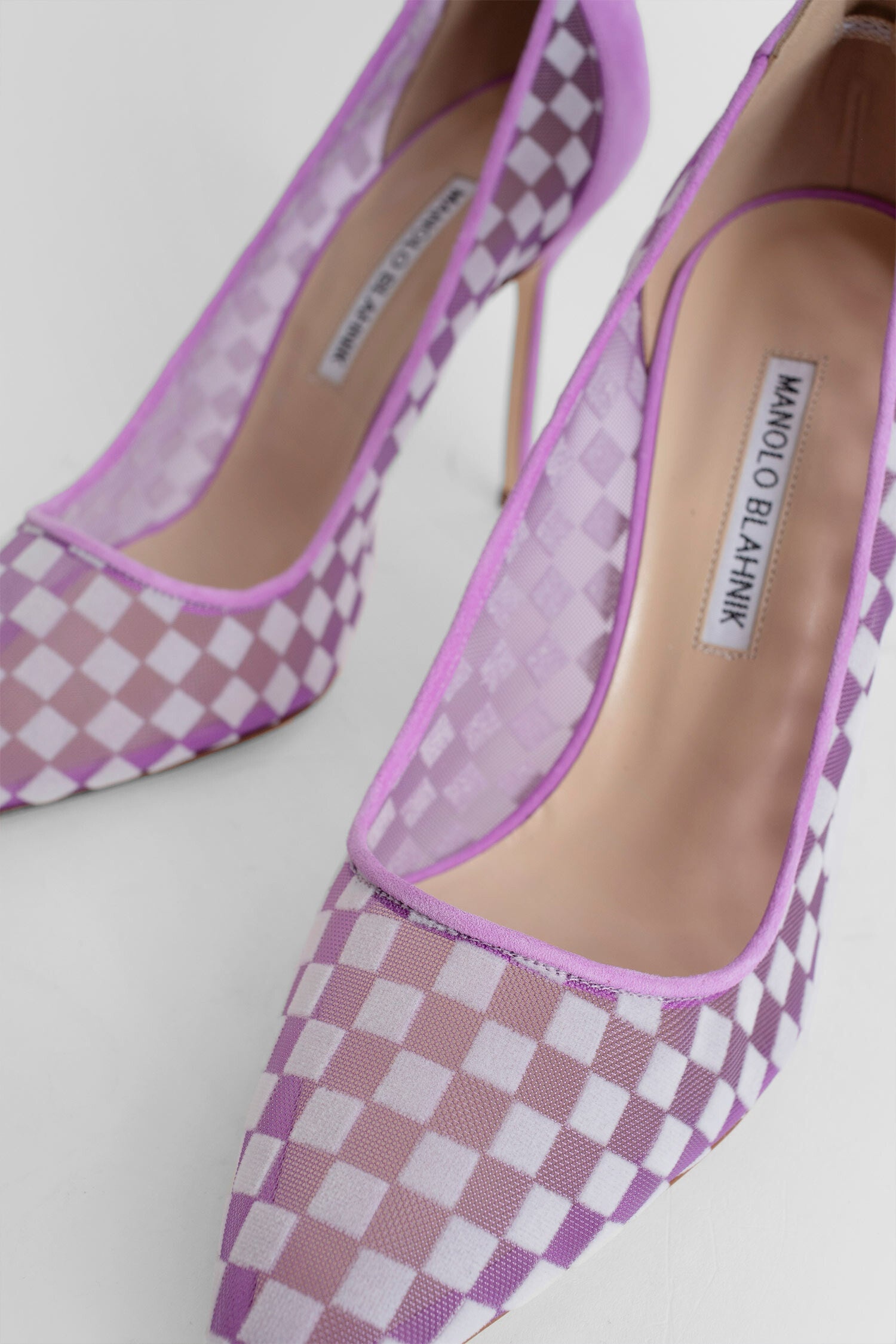 Mesh-Chequered-Pumps - 6