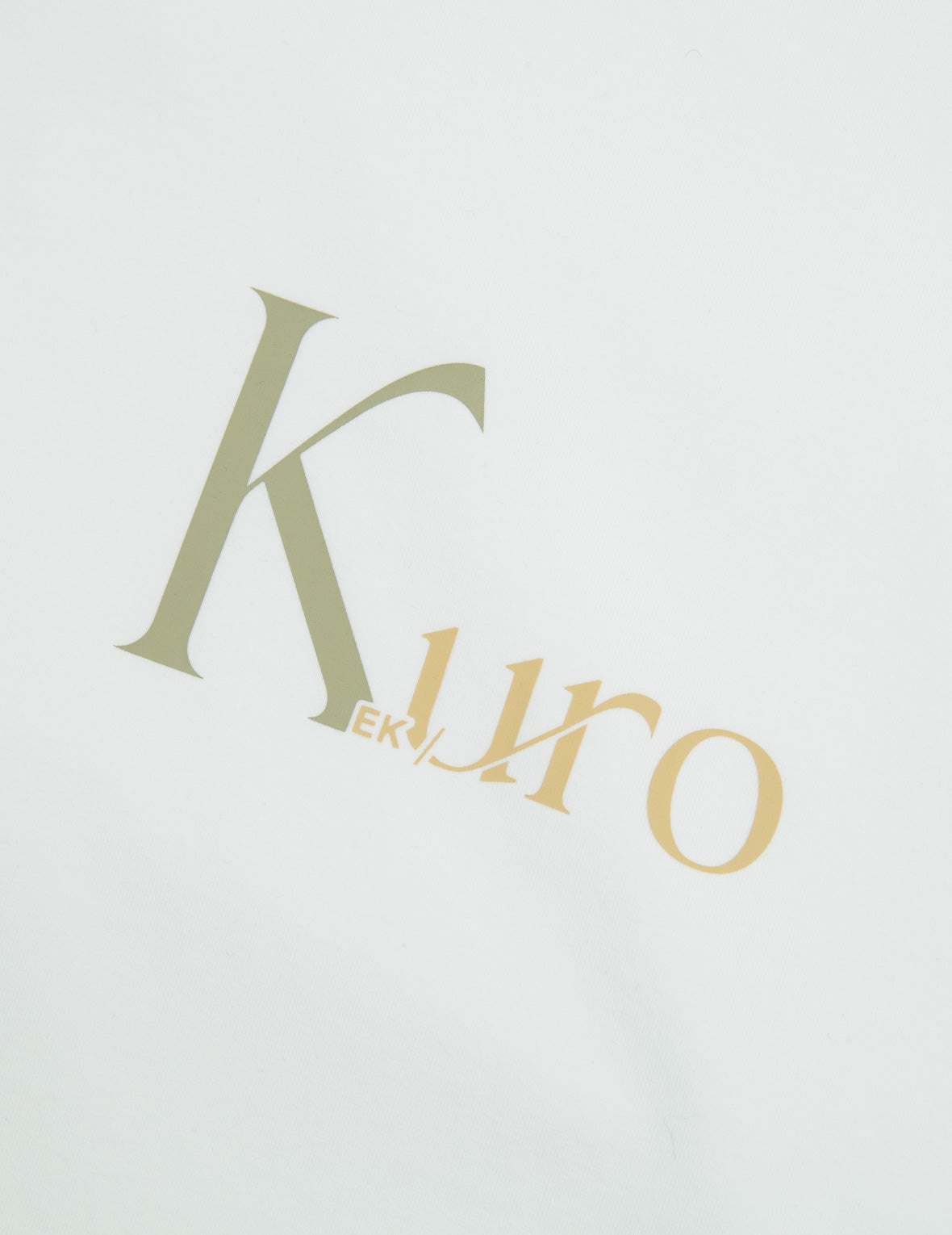 Multi Logo Foil Print Asymmetric T-Shirt - 15