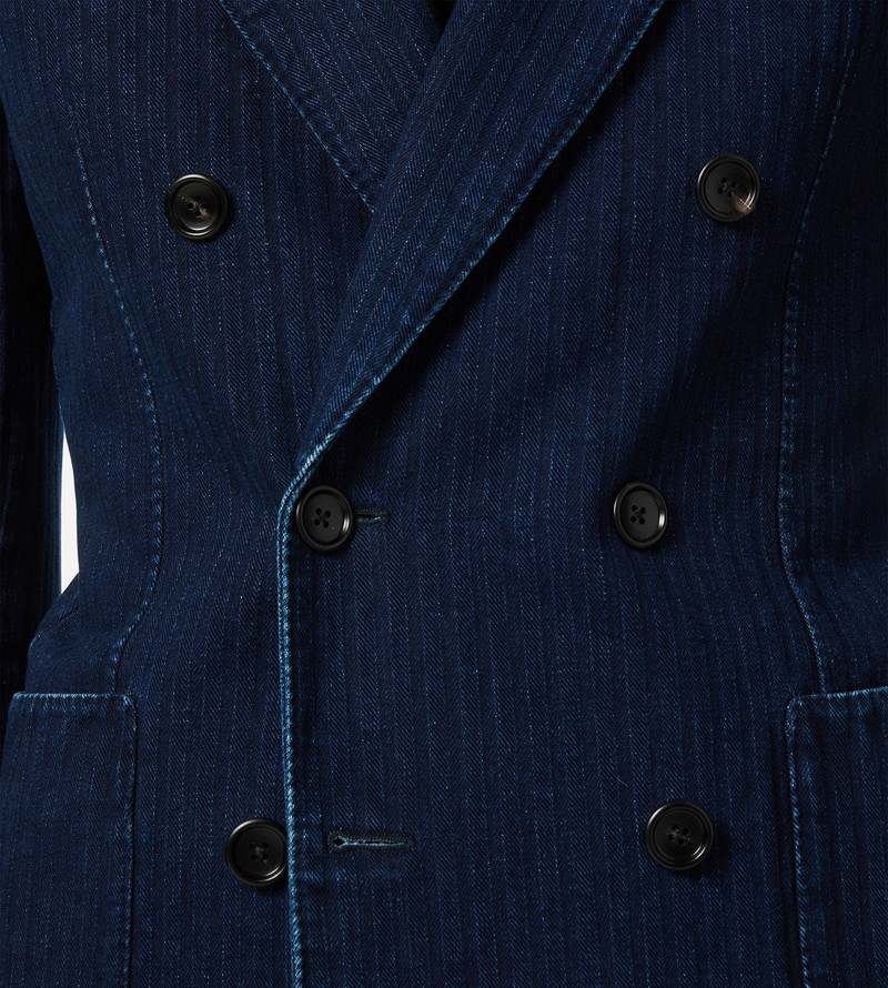 TOM FORD INDIGO HERRINGBONE JACKET outlook