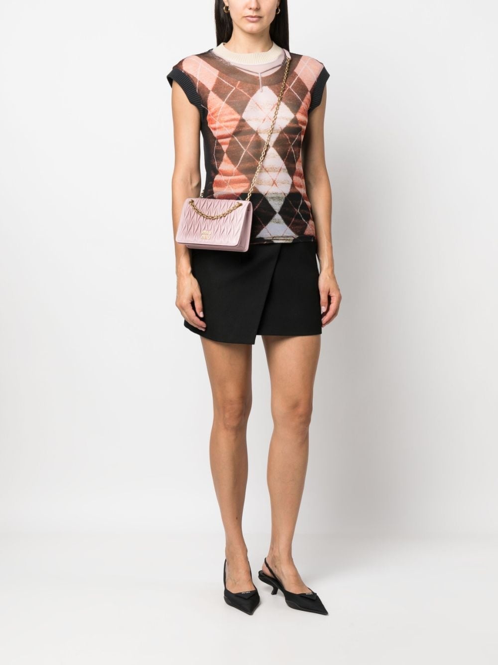 matelassé-effect crossbody bag - 2