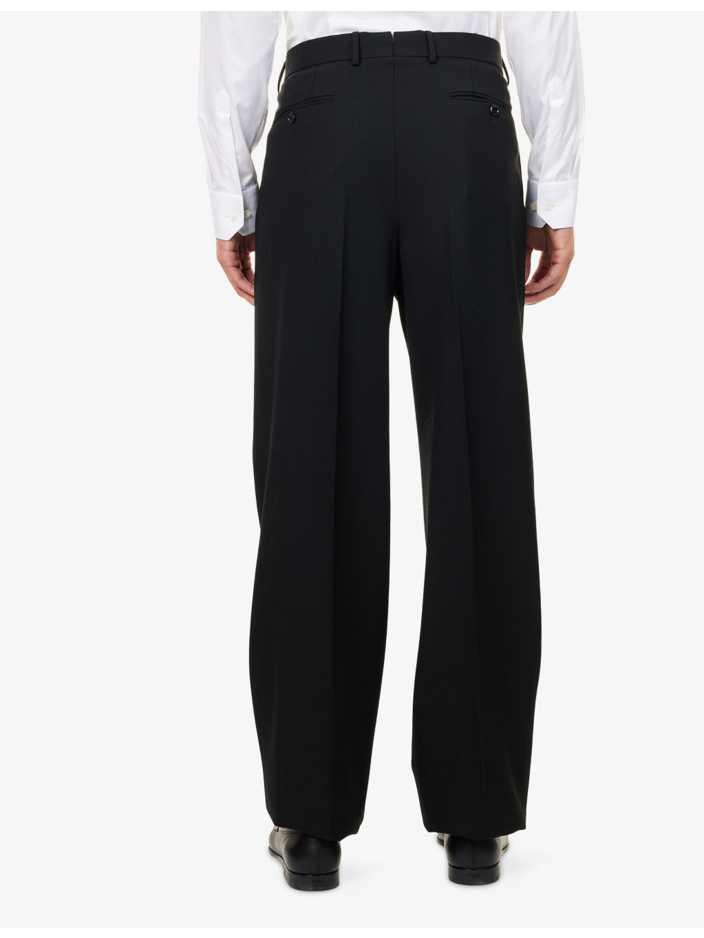 Textured Straight-Leg Wool Trousers - 4