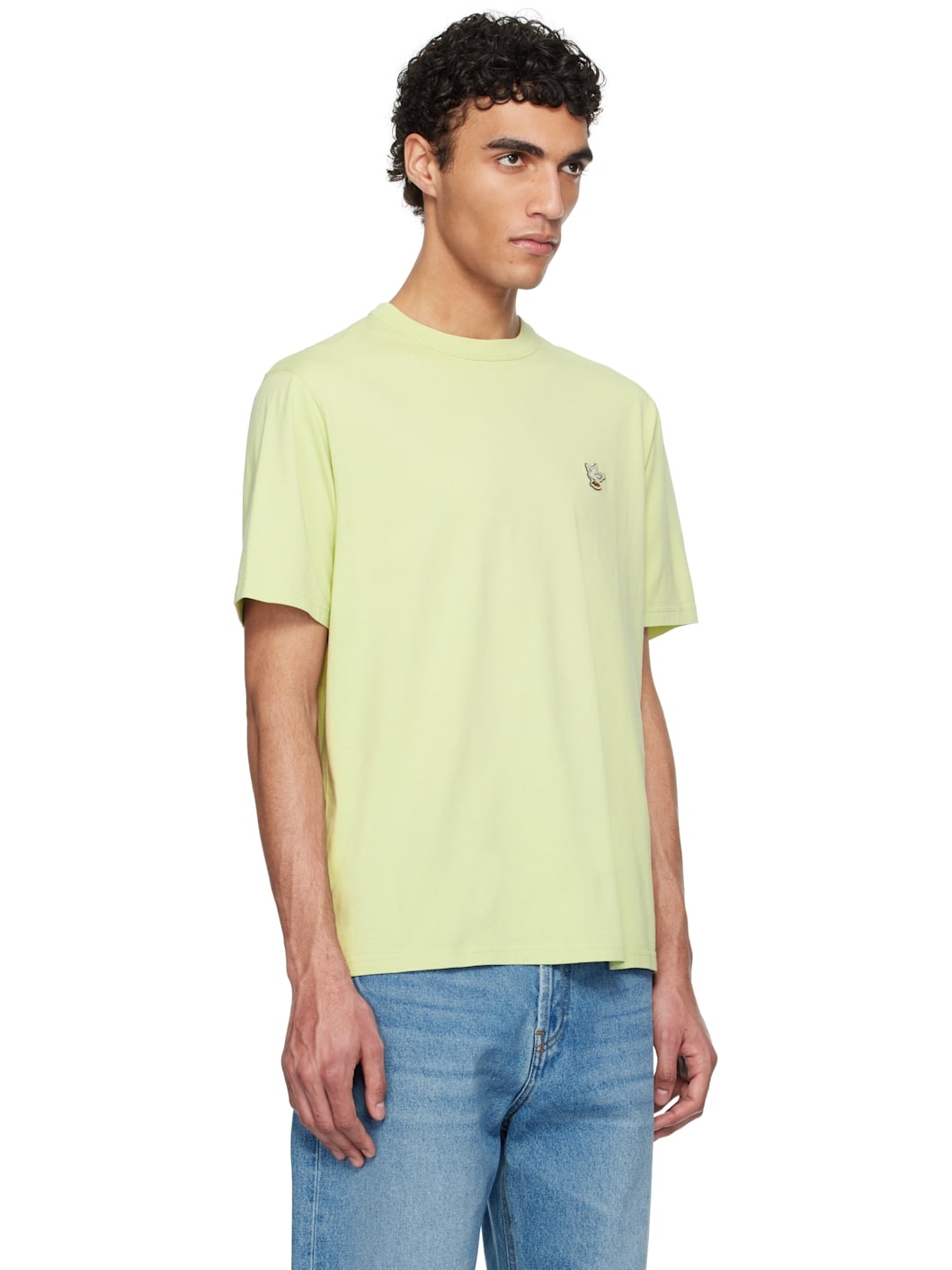 Green Barista Fox Patch Relax T-shirt - 2