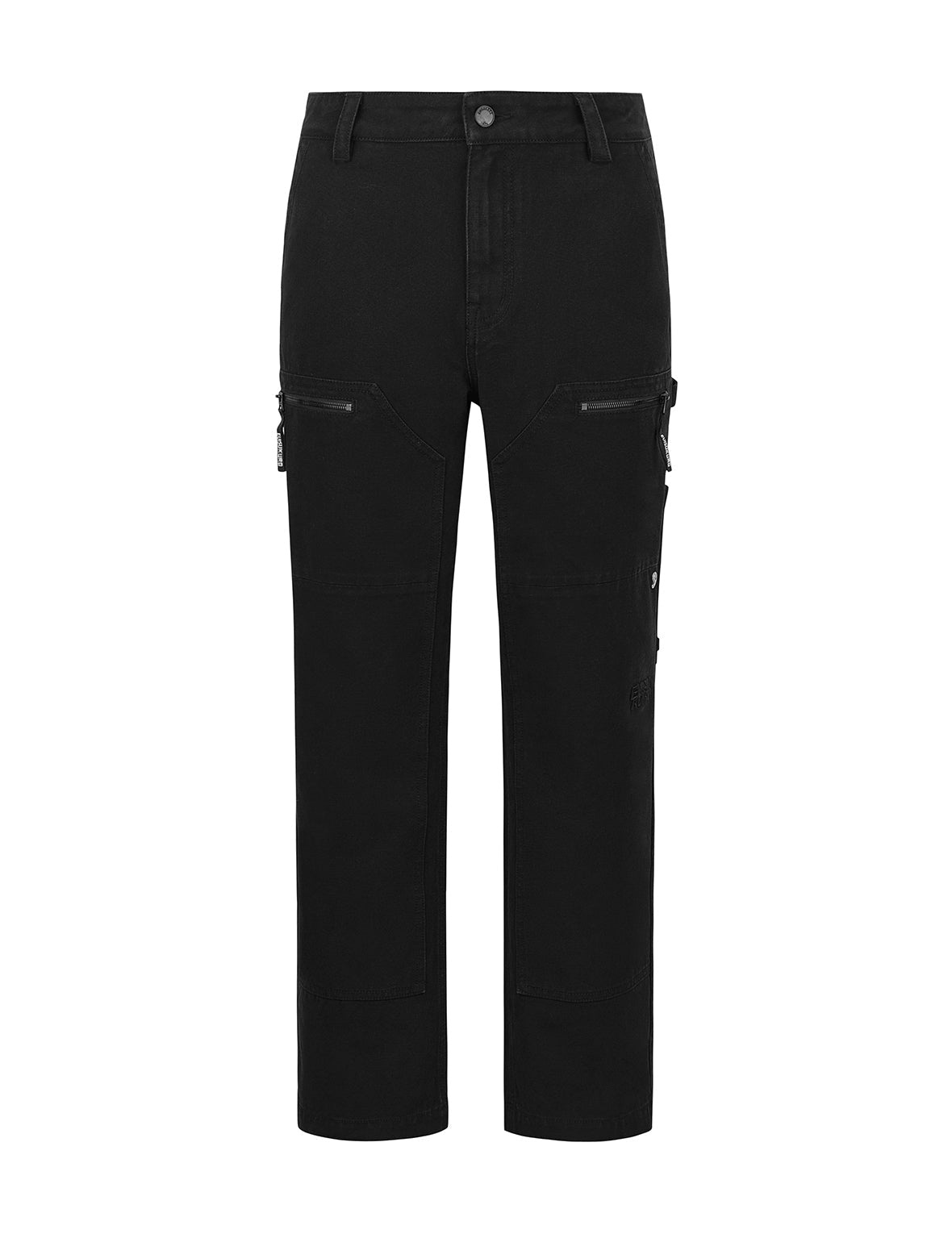 Seagull and Logo Embroidery Loose Fit Cargo Pants - 11