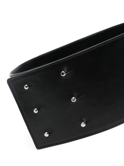 PHILIPP PLEIN logo-embellished leather belt outlook