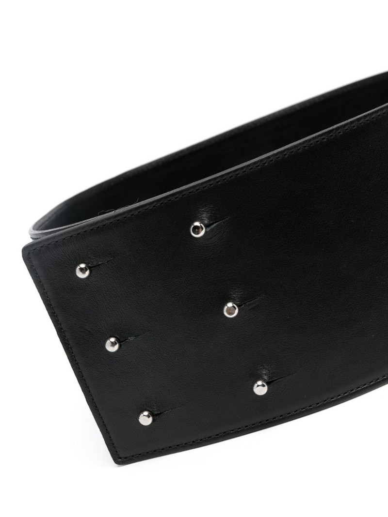 PHILIPP PLEIN logo-embellished leather belt outlook