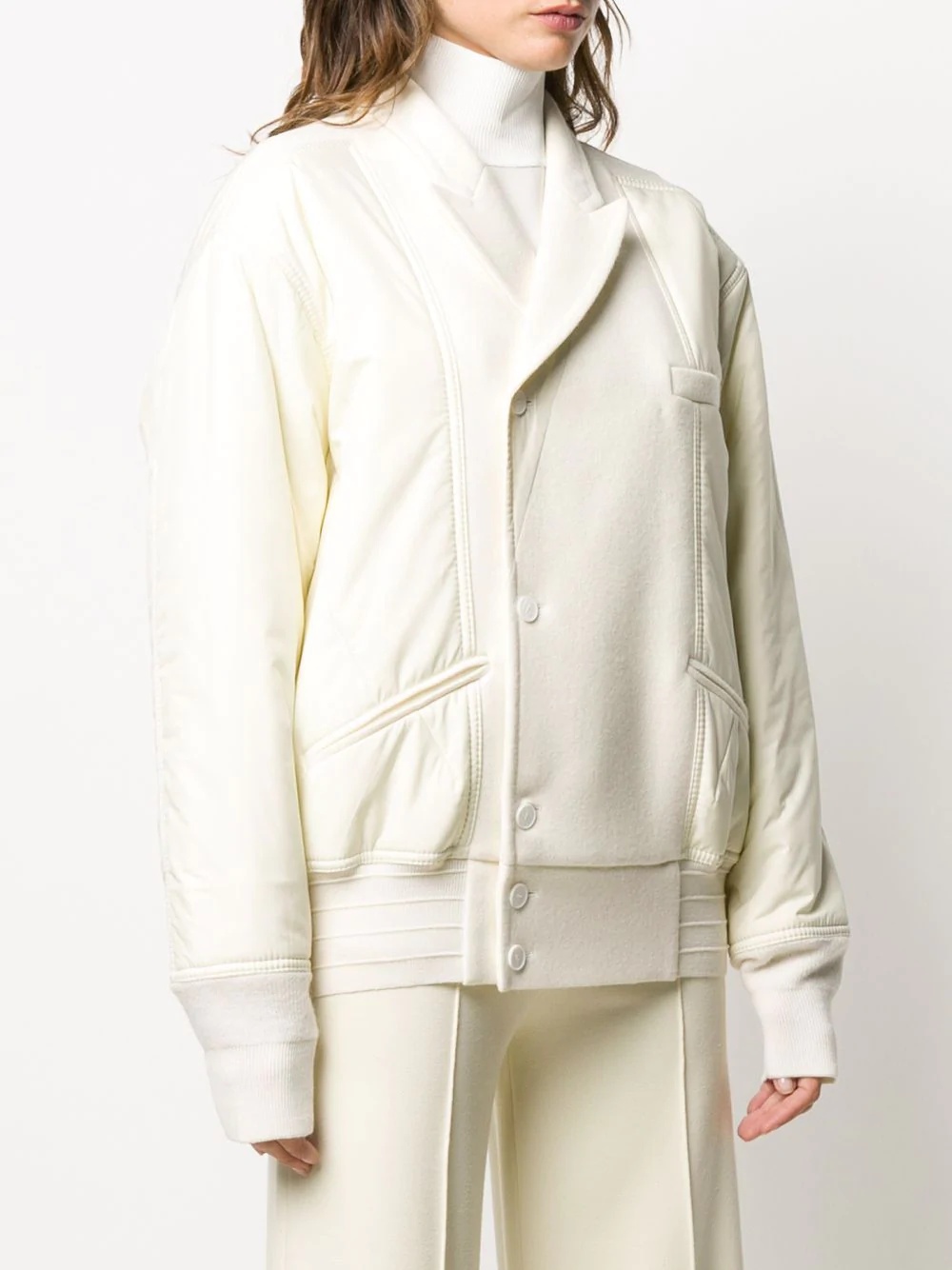 white bomber jacket - 3