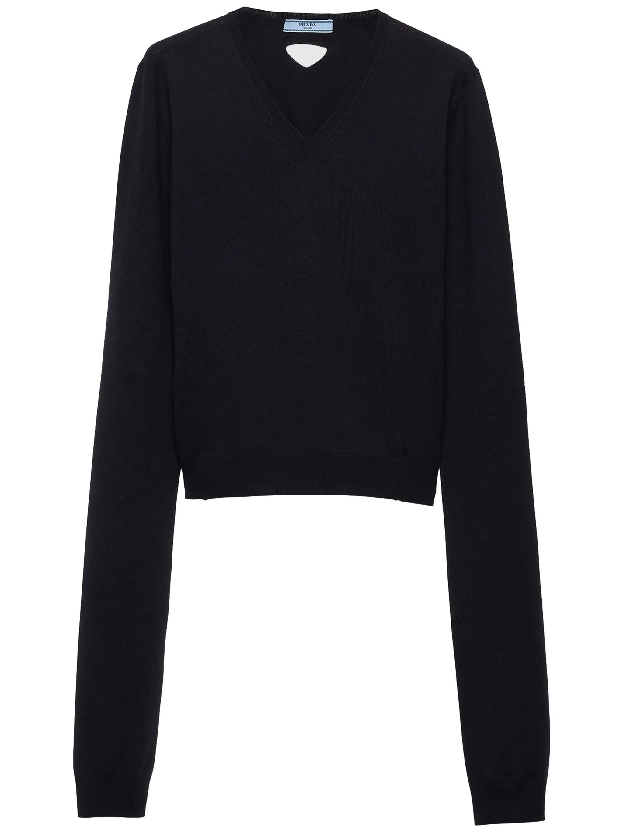 Wool V-neck Sweater - 1