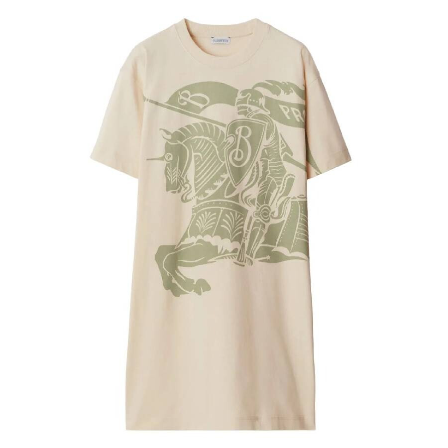 Burberry Short Sleeve Equestrian Knight Cotton Dress - 5