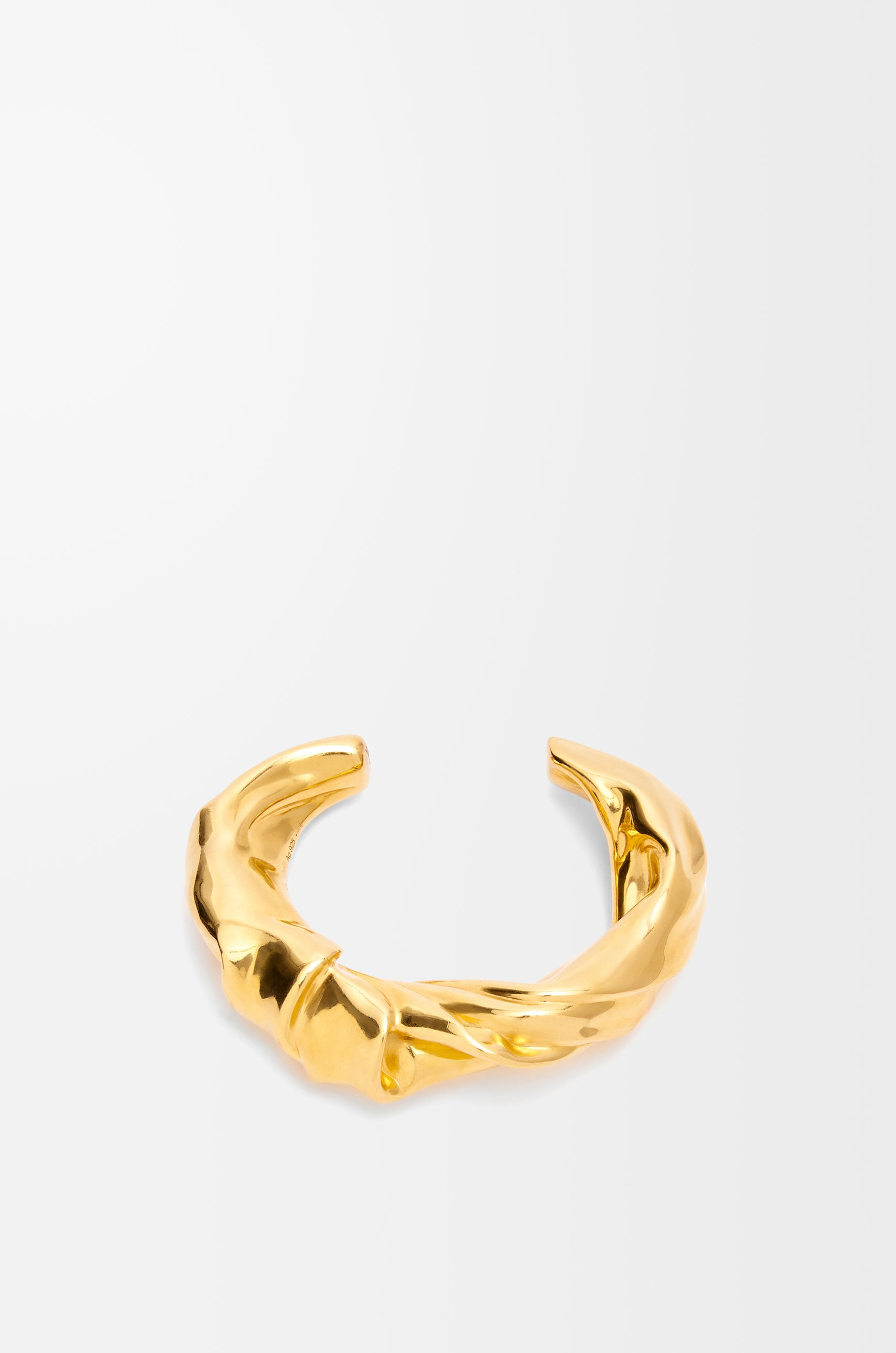 Medium nappa twist cuff in sterling silver - 3