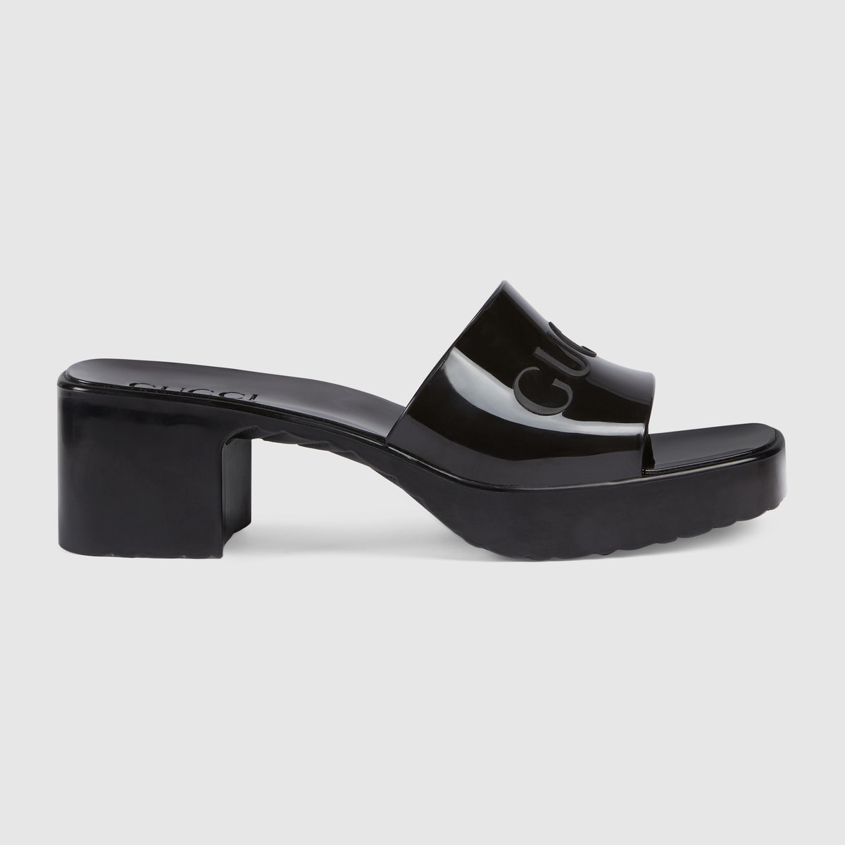 Women's rubber slide sandal - 1