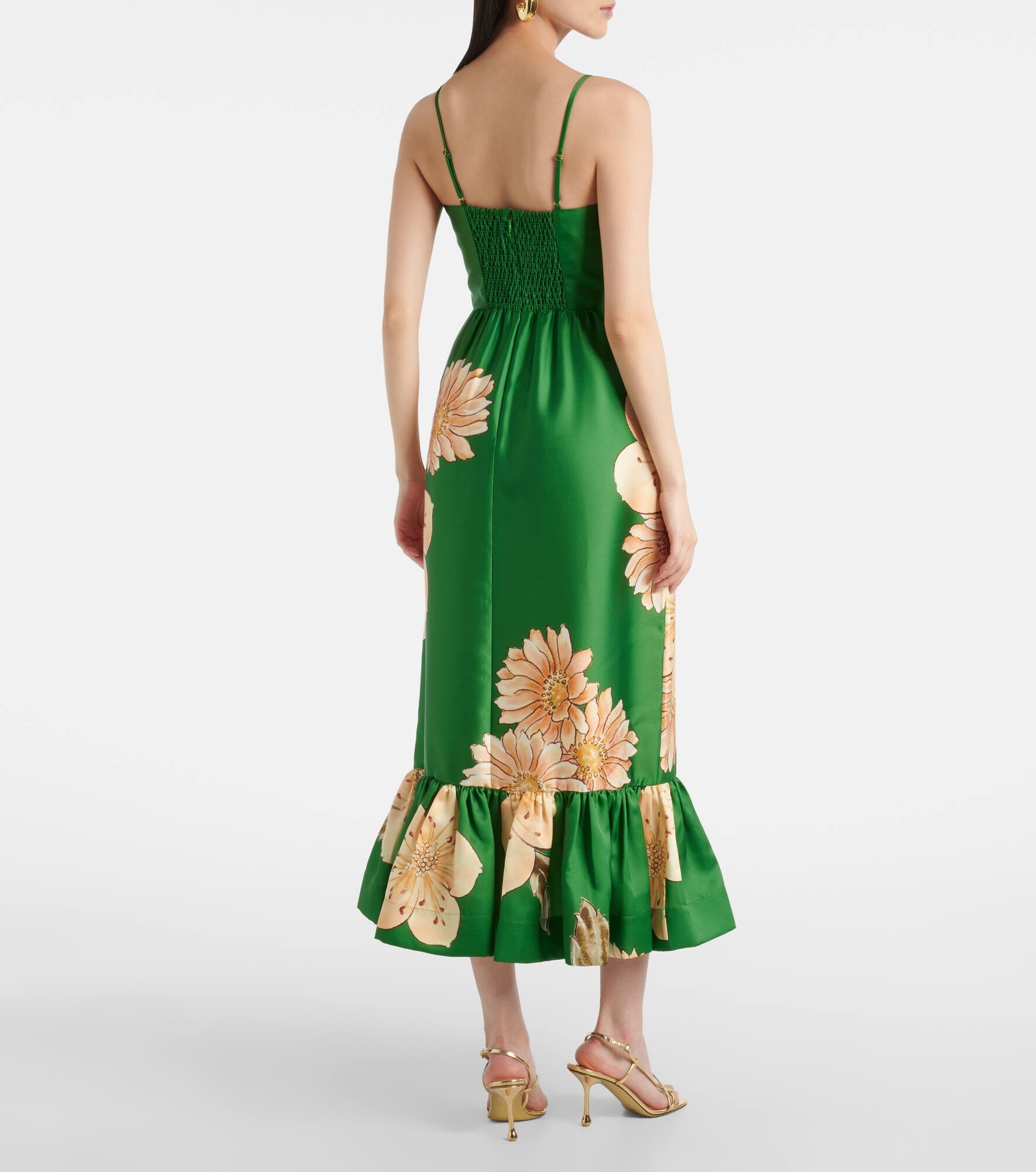 Sage floral midi dress - 3