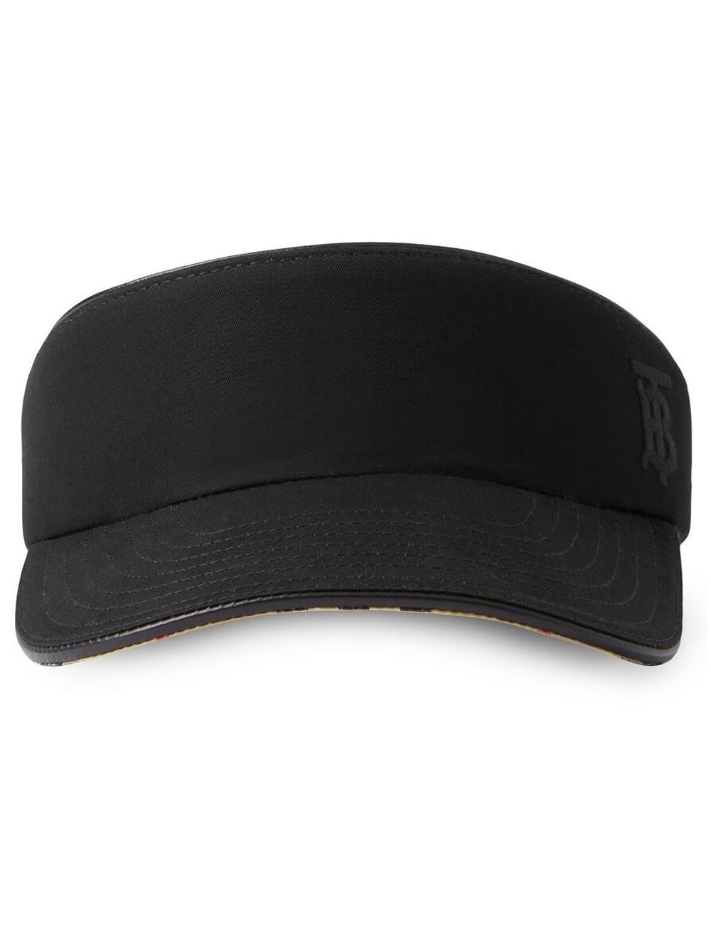 monogram-motif cotton visor - 1