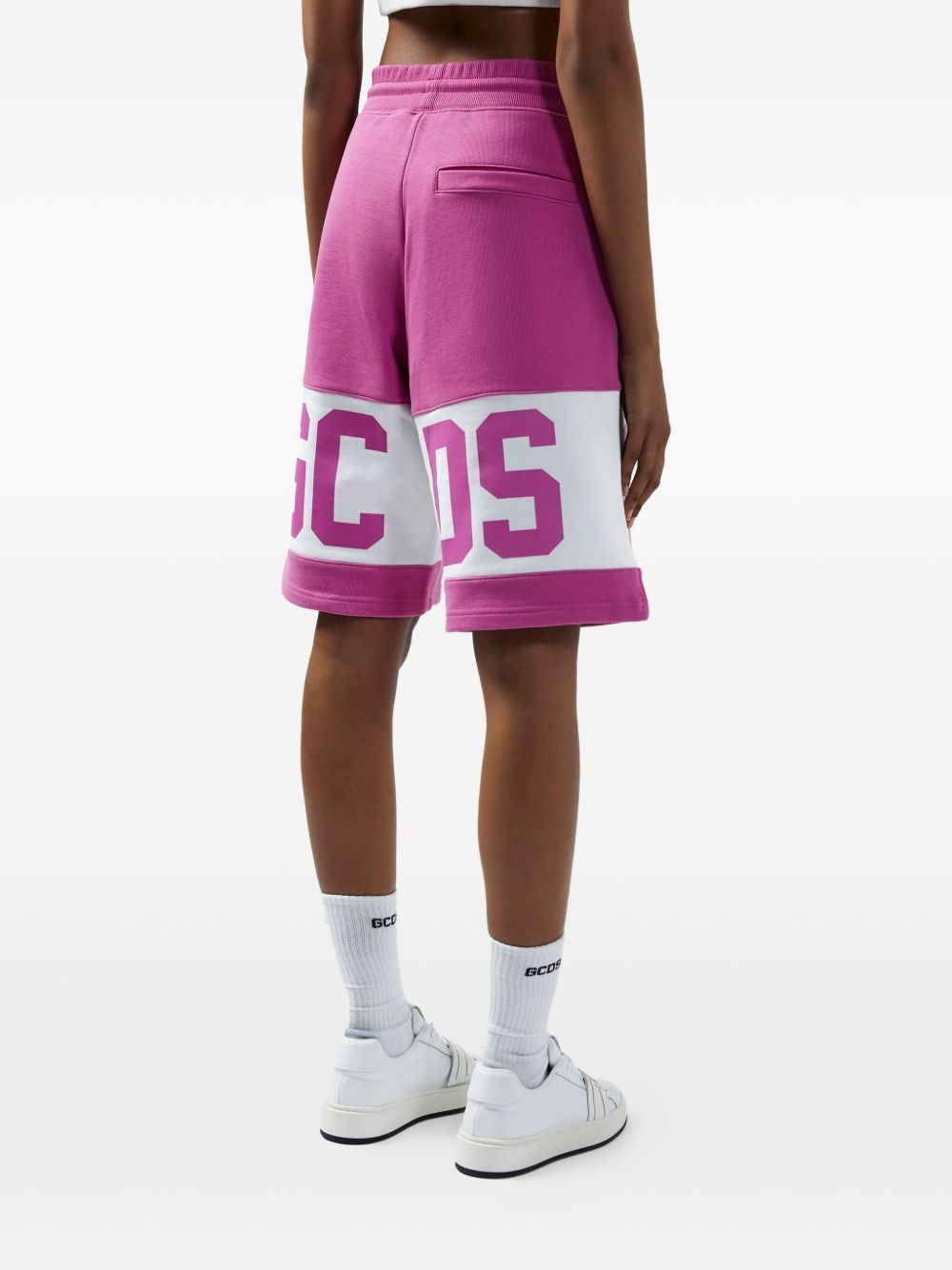 logo-print track shorts - 5