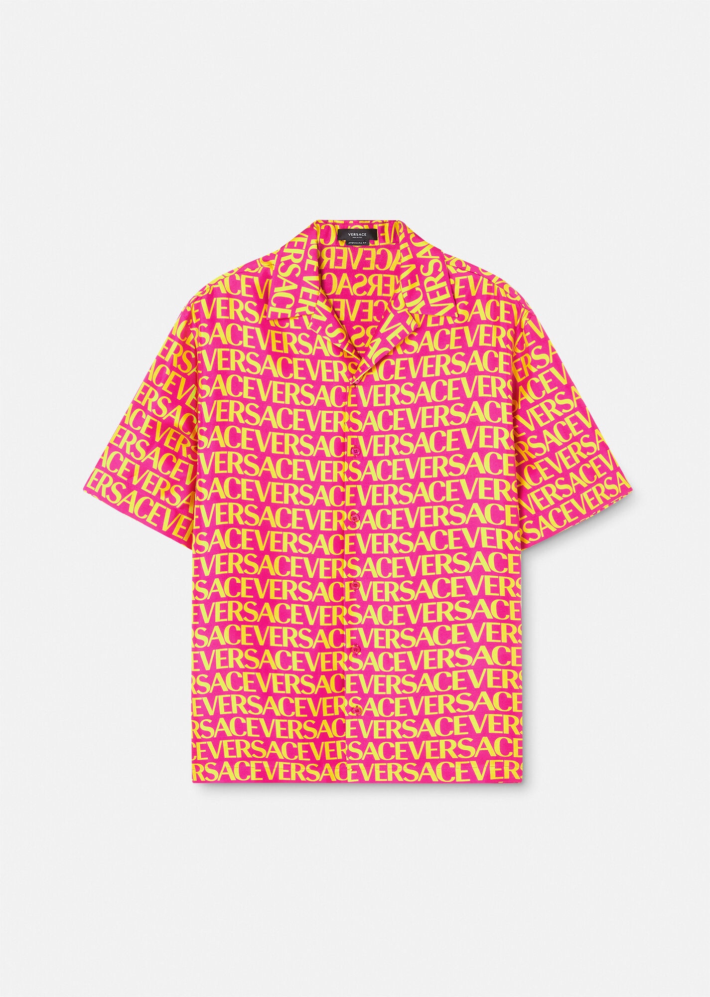 Versace Allover Silk Shirt - 1