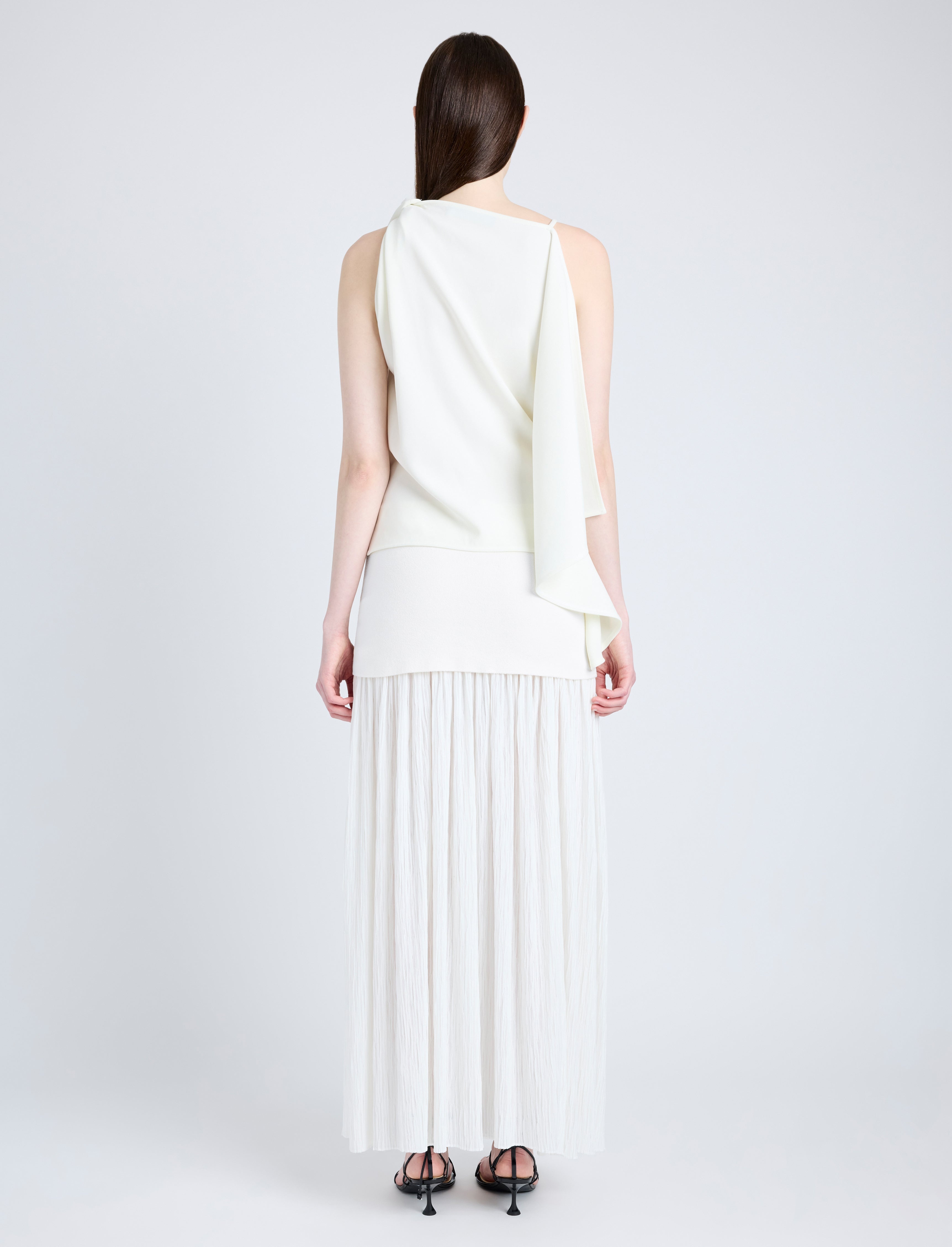 Alyssa Top in Matte Double Crepe - 5