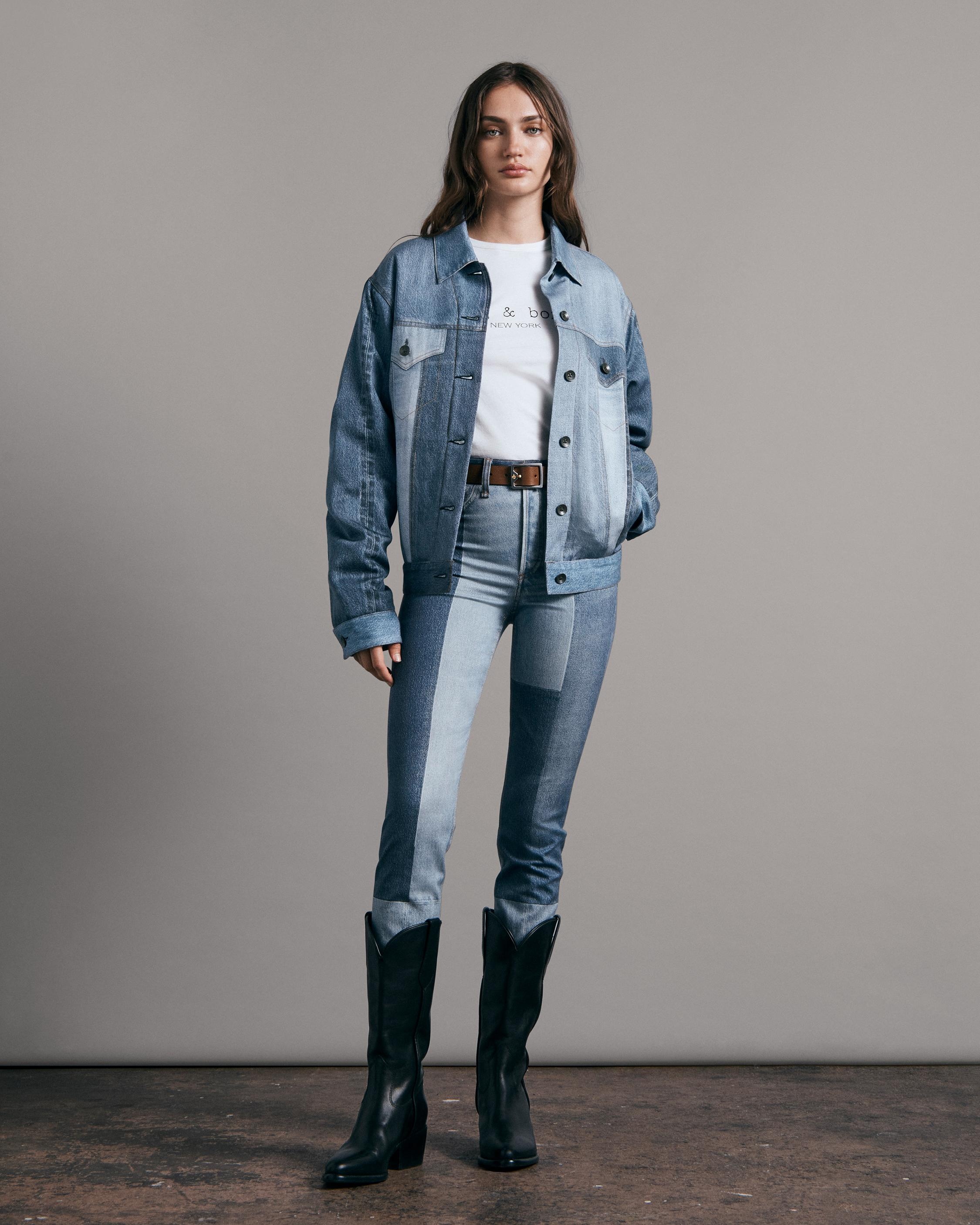 Liquid Miramar Trucker Jacket
Printed Tencel Tromp L'oeil Jacket - 3