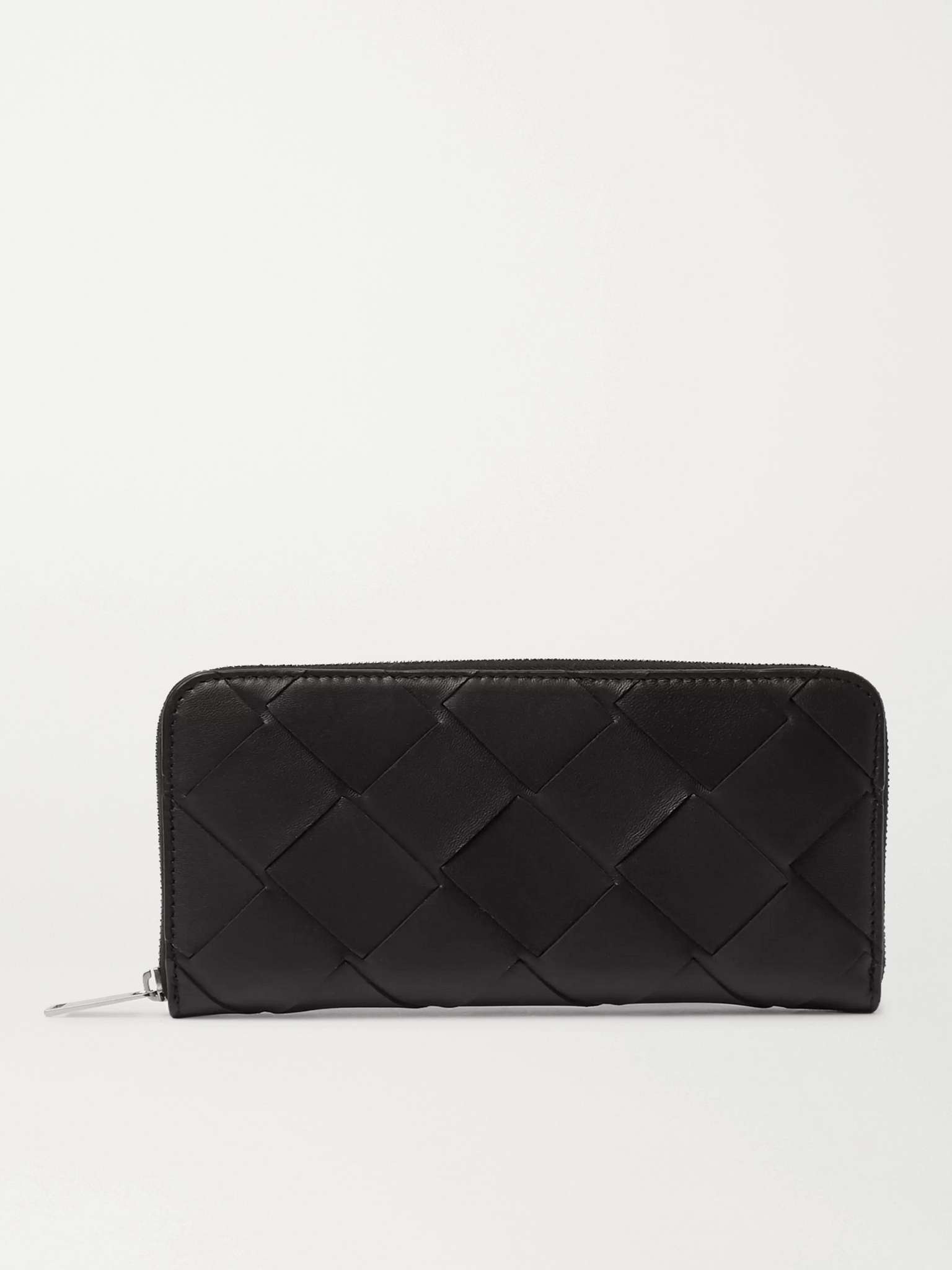 Intrecciato Leather Zip-Around Wallet - 1