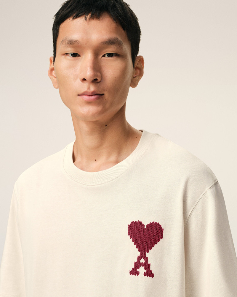 WHITE COTTON AMI DE COEUR T-SHIRT 4