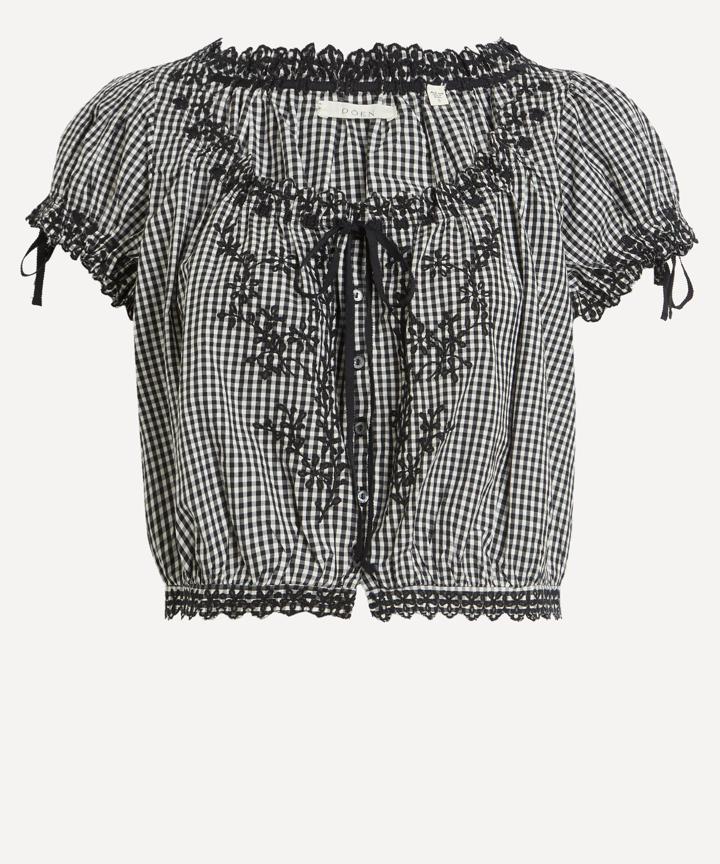 Nera La Maddalena Gingham Top - 1
