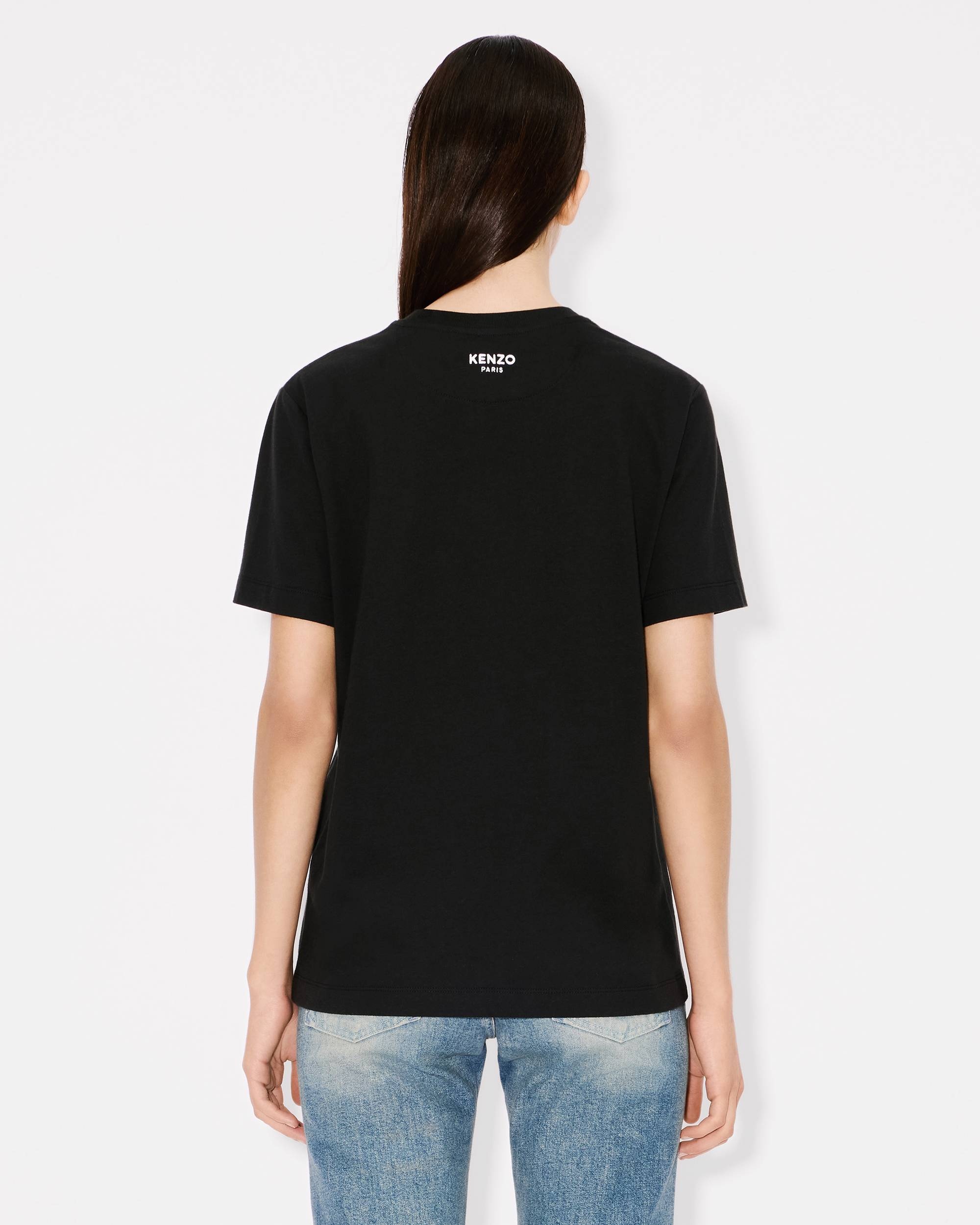'Boke Flower' embroidered loose T-shirt in cotton - 4