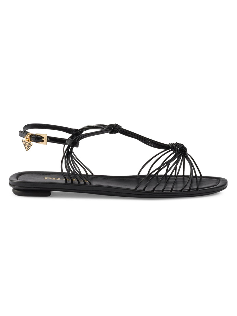 Women's Patent Leather Sandals - Black 1