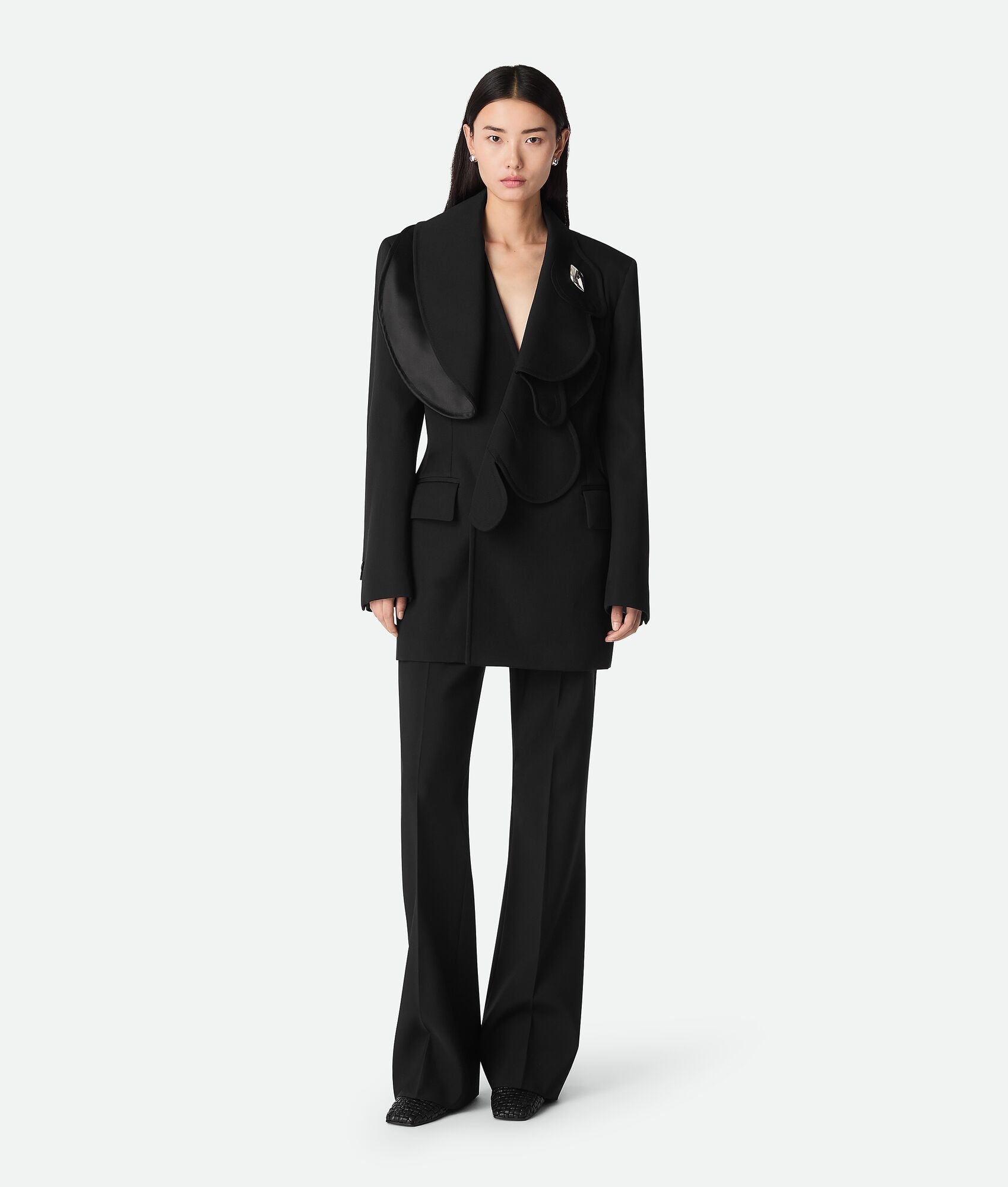 Light Wool Flared Trousers - 4