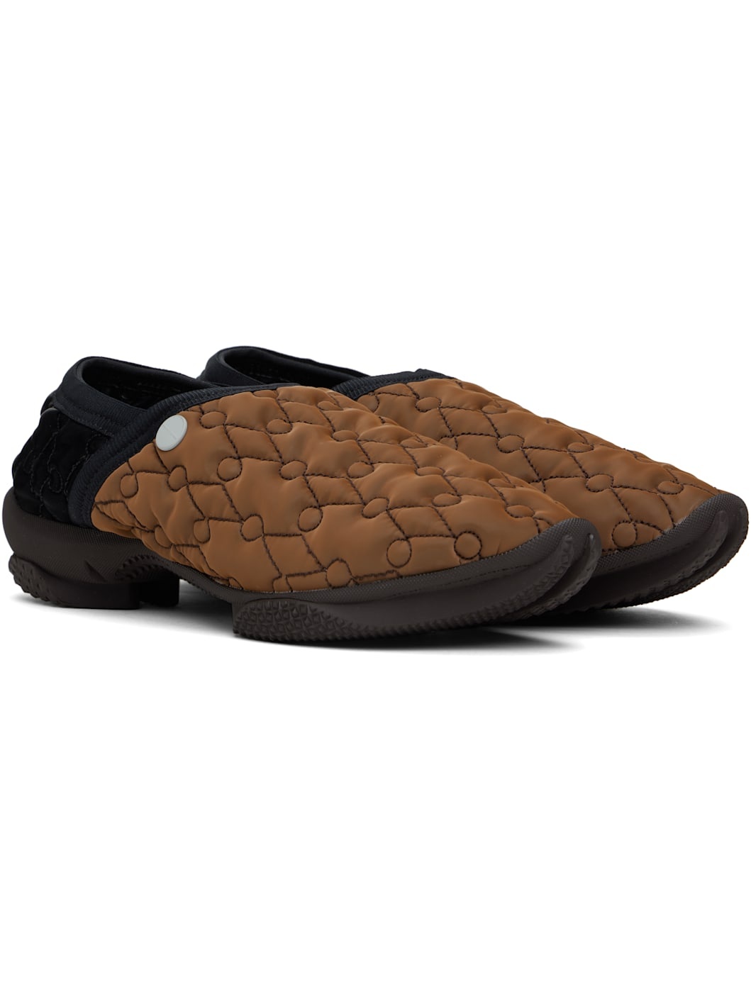 Brown & Black Solix Slippers - 4