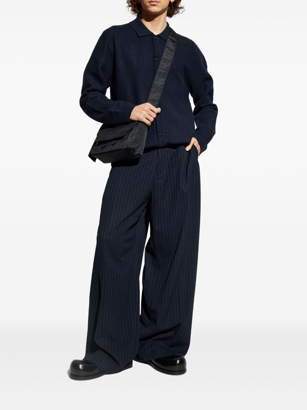 polo-neck button cardigan - 2