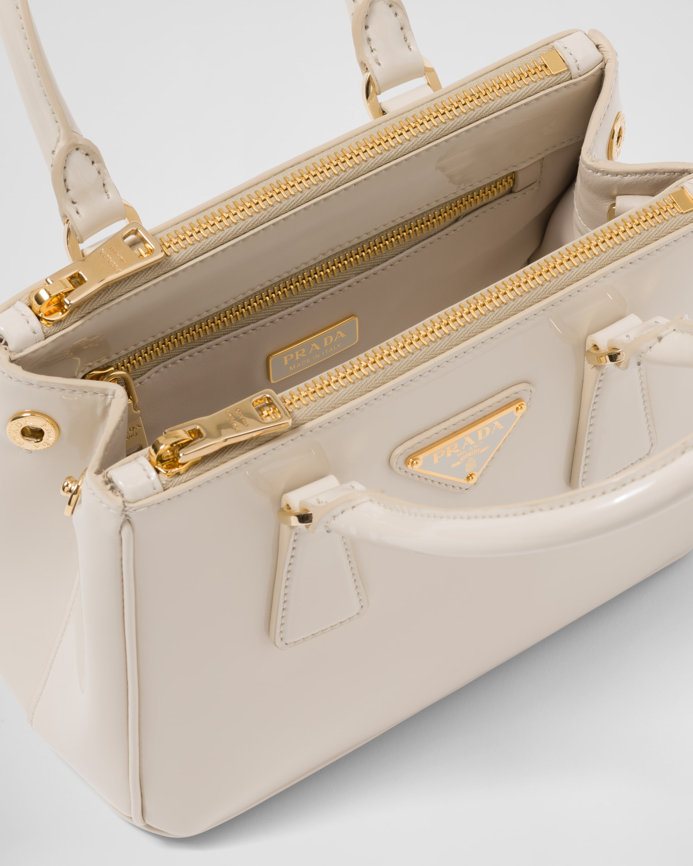 Prada Galleria Mini Patent Top-Handle Bag | bergdorfgoodman