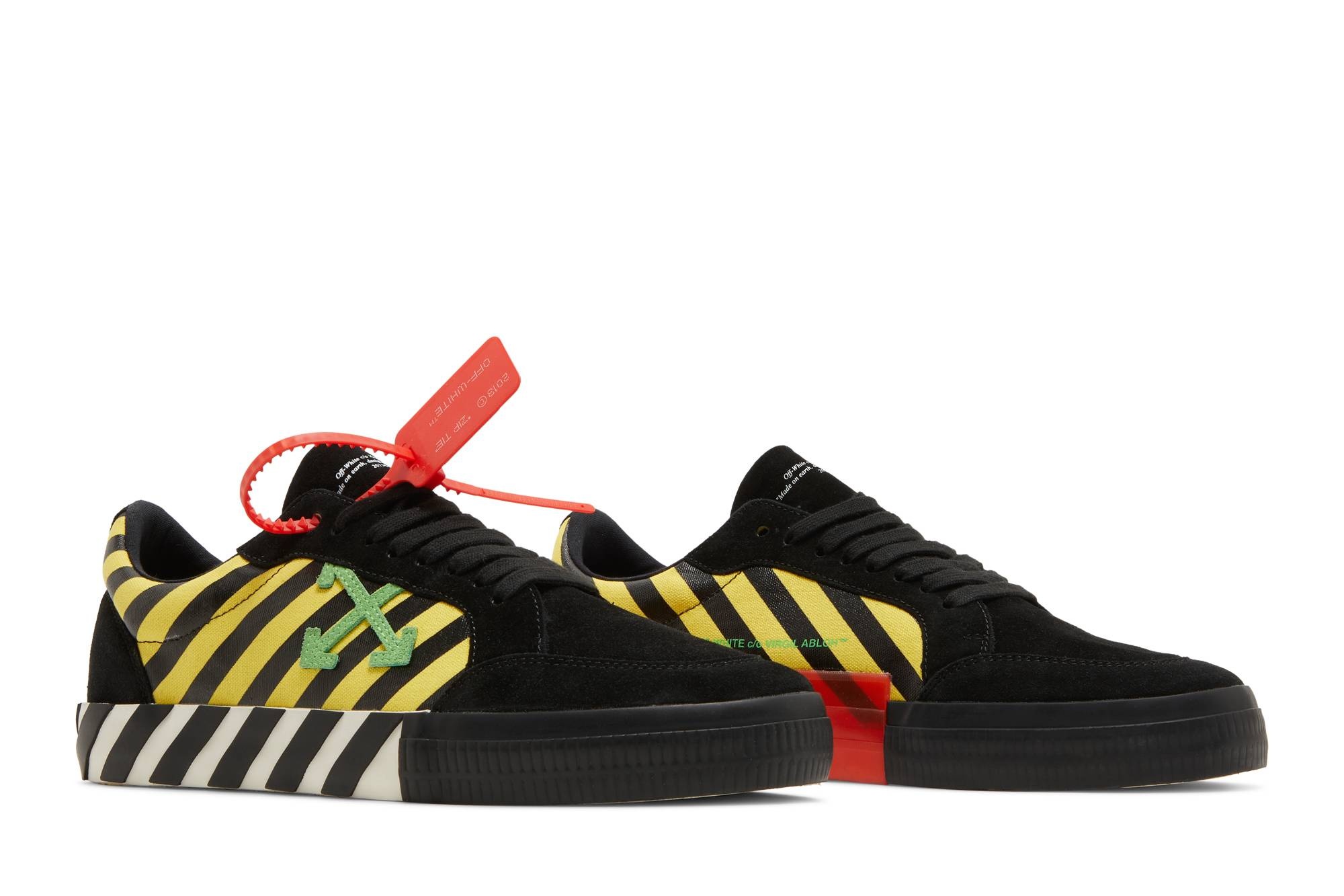 Off-White Vulc Low 'Black Yellow Green' - 8