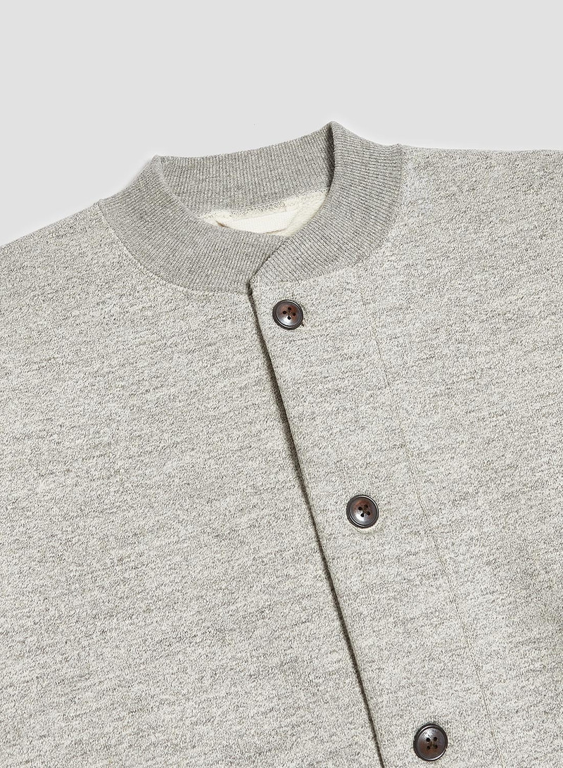 Nigel Cabourn 50's Cardigan 20.5oz in Grey outlook