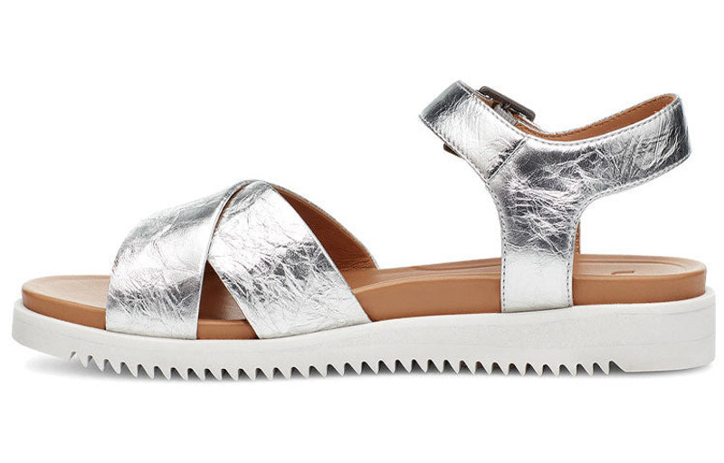 UGG (WMNS) UGG Zoie Metallic Sandal 1116390-SLVR outlook