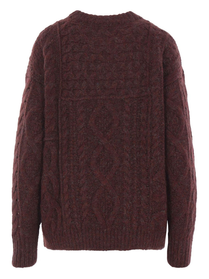 Isabel Marant cable-knit wool sweater outlook