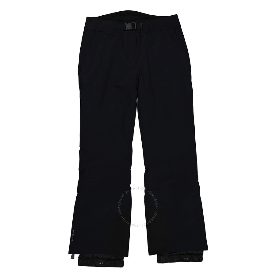 Moncler Ladies Black Buckled Ankle-zip Straight Trousers - 4